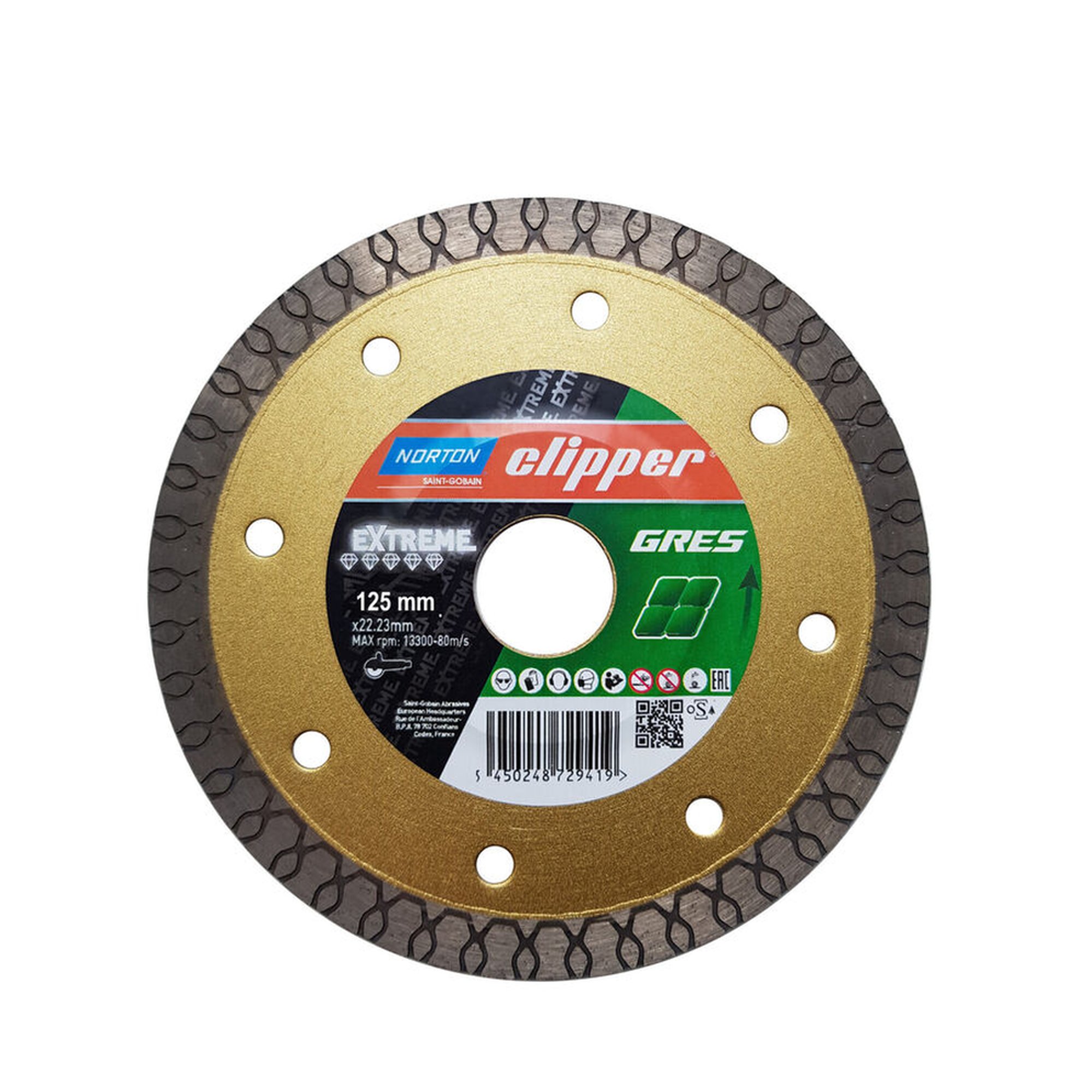 Norton Clipper EXTREME Diamantscheibe 125x22.23mm für präzises Schneiden