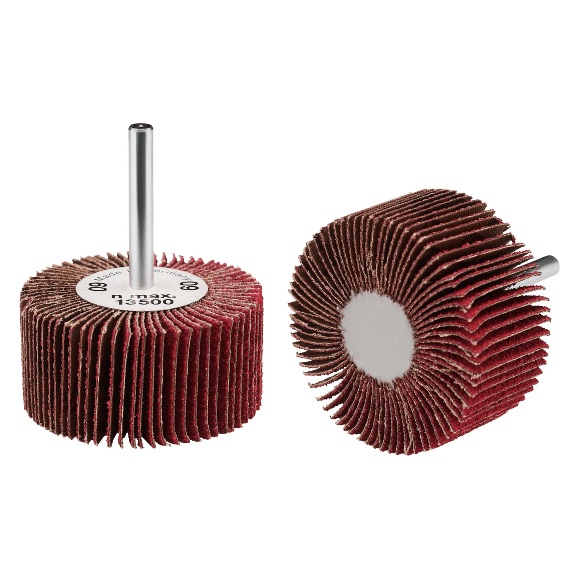 10 x RHODIUS Fächerschleifer Schleifmop FS K Ø 60 mm Körnung 60