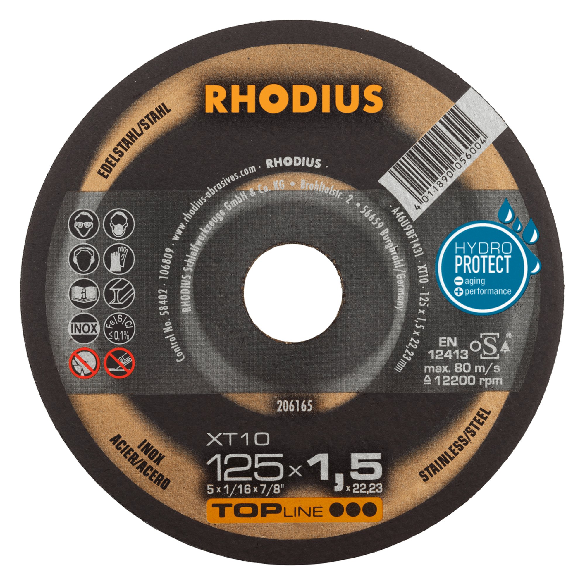50 x RHODIUS Extradünne Trennscheibe XT10 Ø 125 mm