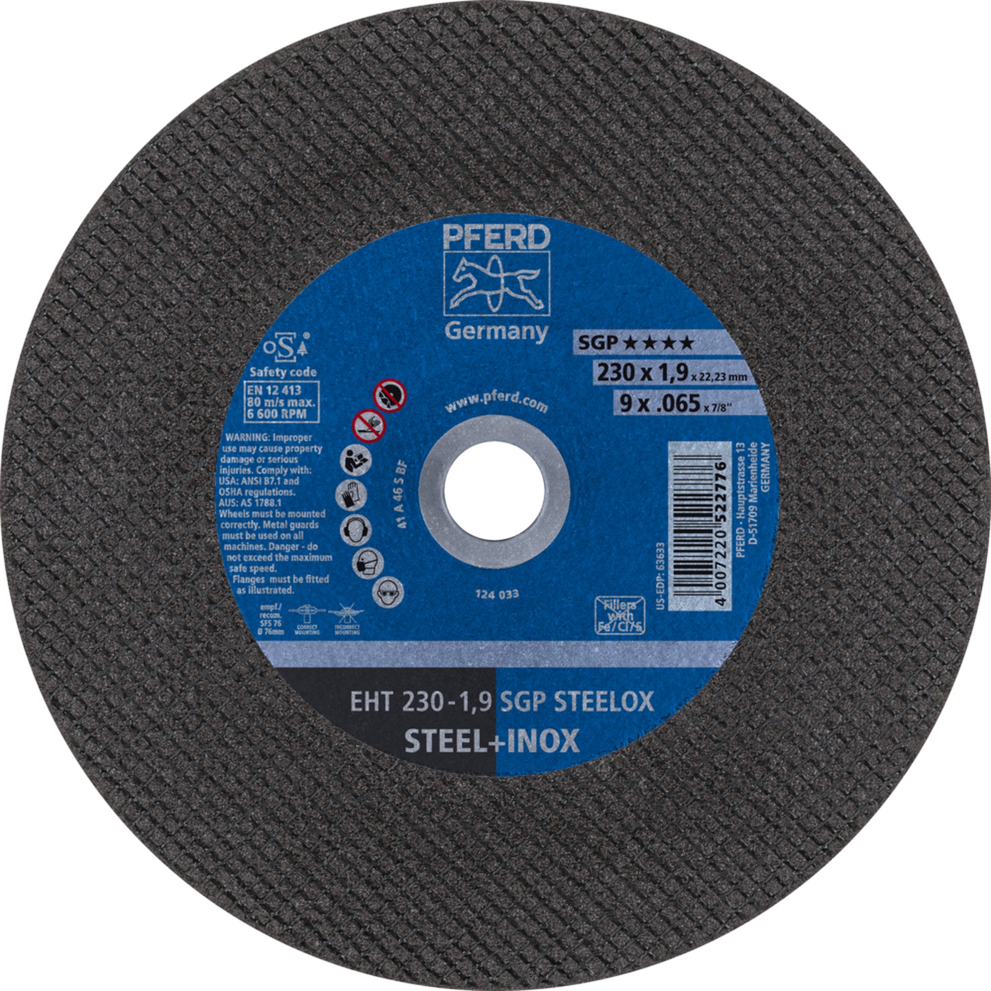 25 x PFERD Trennscheibe EHT 230-1,9 SGP STEELOX