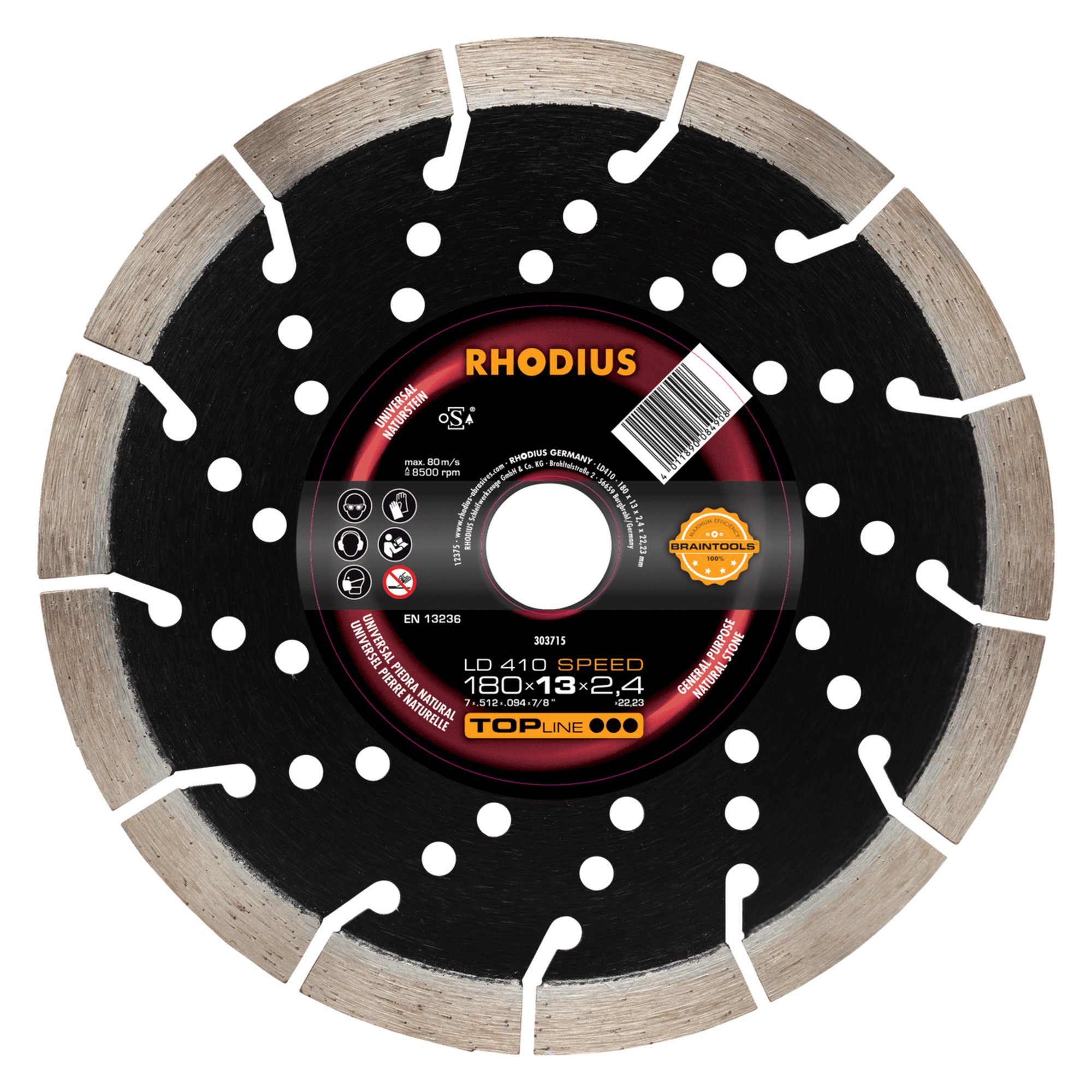 RHODIUS Diamanttrennscheibe  LD410 SPEED Ø 180 mm