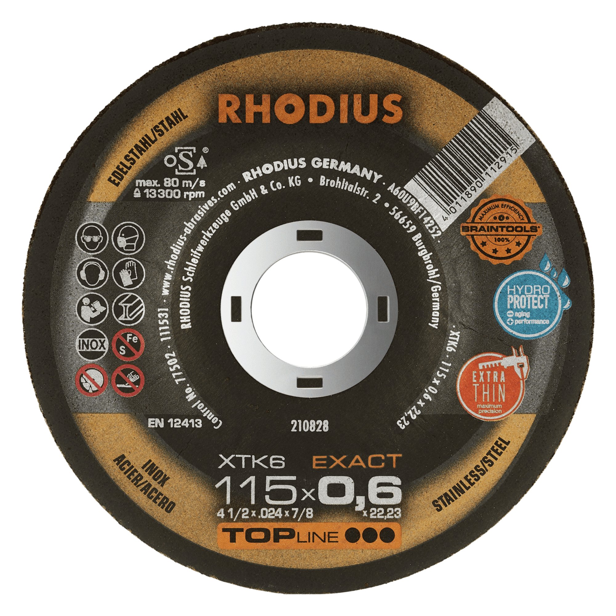 25 x RHODIUS Extradünne Trennscheibe XTK6 EXACT PACK Ø 115 mm