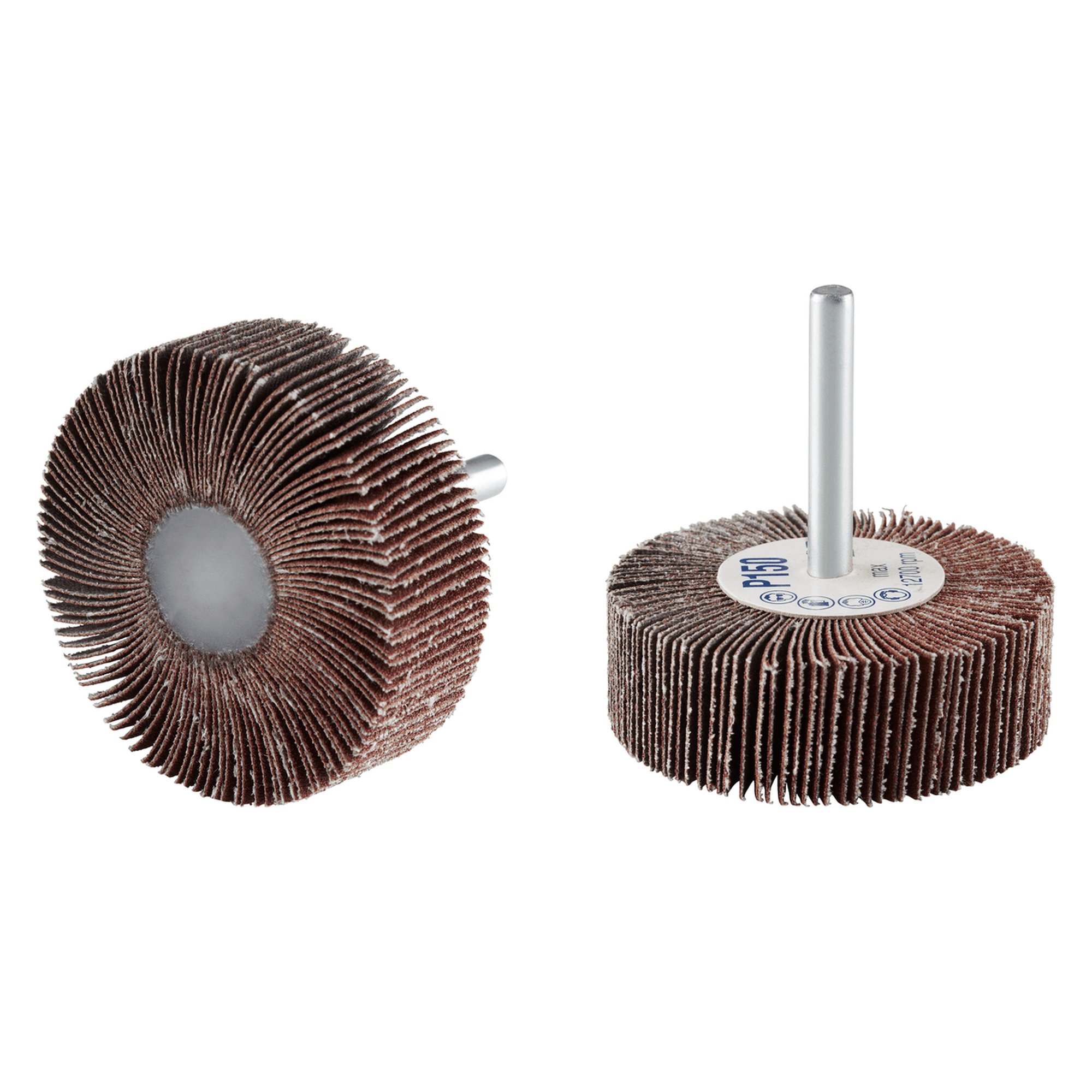 10 x RHODIUS Fächerschleifer Schleifmop FS Ø 60 mm Körnung 40