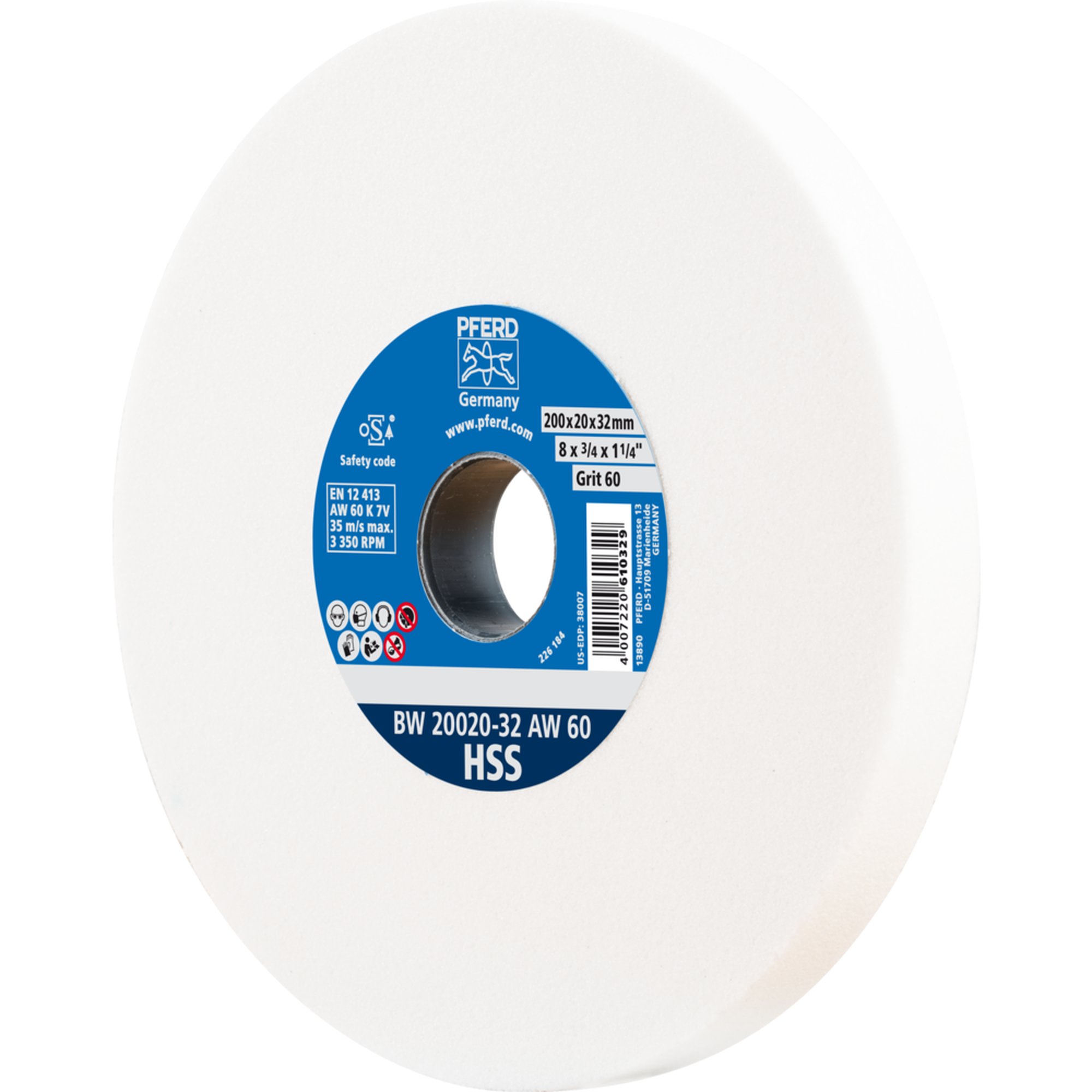 PFERD Schleifbockscheibe BW 20020-32 AW 60 HSS