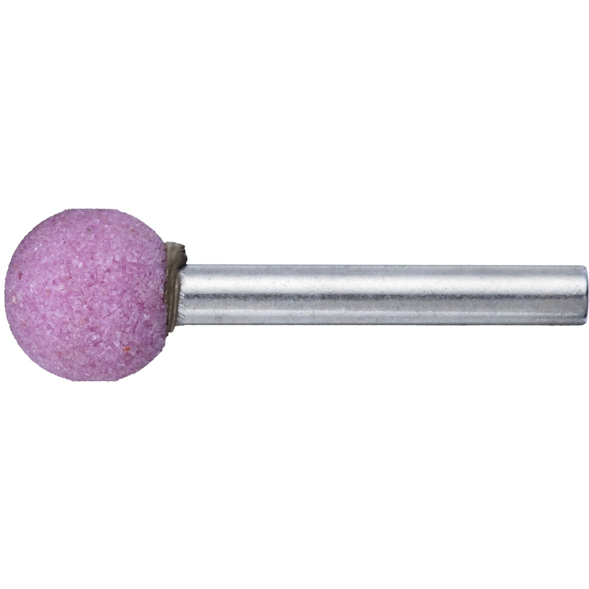 20x LUKAS Schleifstift KU Kugelform Stahl 10x10 mm Schaft 3 mm | Korn 60