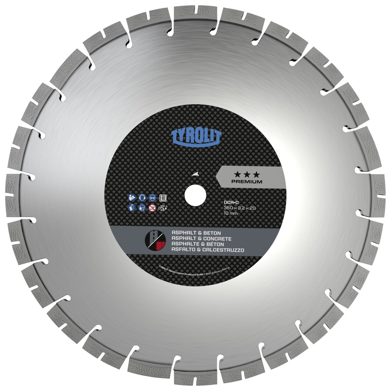Tyrolit DCA+C Trockenschnitt-Sägeblätter 400x3,2x20 PREMIUM Asphalt ...