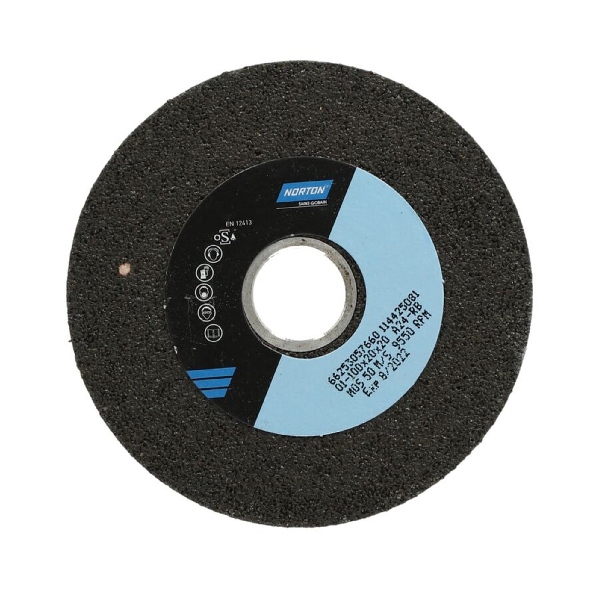 10 x Norton Schruppscheibe kunstharzgebunden 100x20x20mm A 24 RB 50 Stk