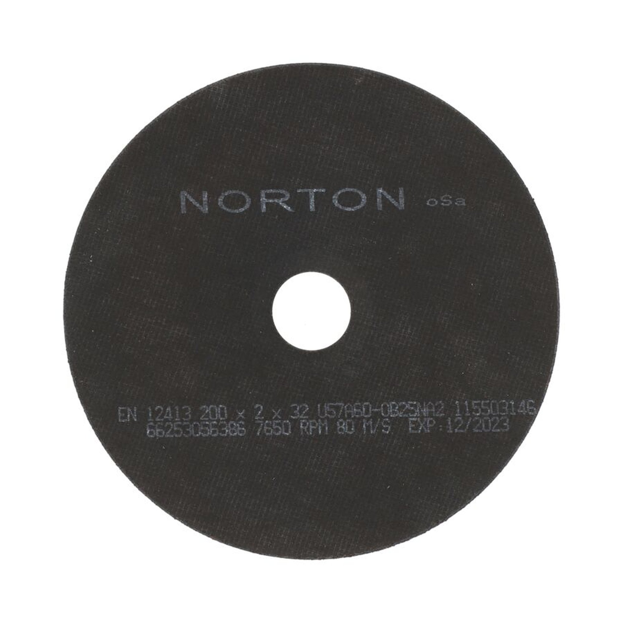 25 x Norton Trennscheibe gerade 41 | 200x2x32 | U57A 60 OB25 NA | Hochleistungsschnitt