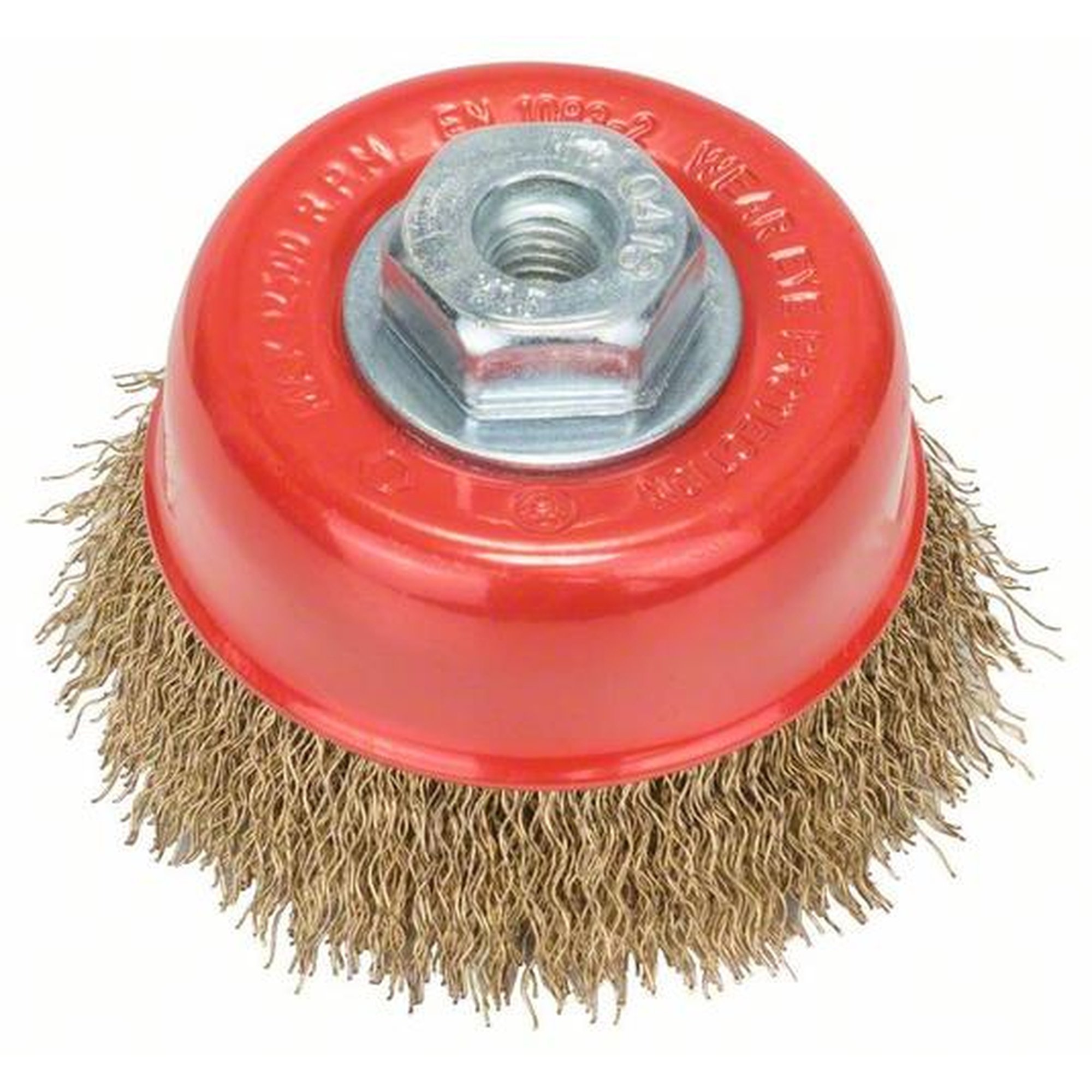 BOSCH Topfbürste, Messing, gewellter Draht, Ø 75 mm, 12000 U/ min, M 10