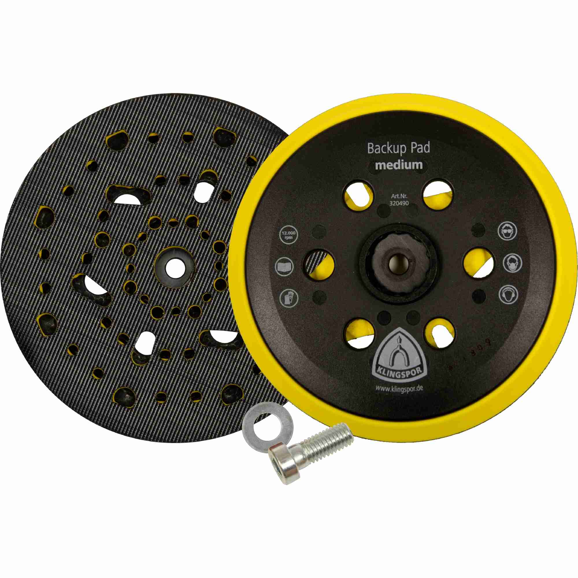 1 x Klingspor HST 555 A Haftstützteller, 150 mm Gewinde M 8