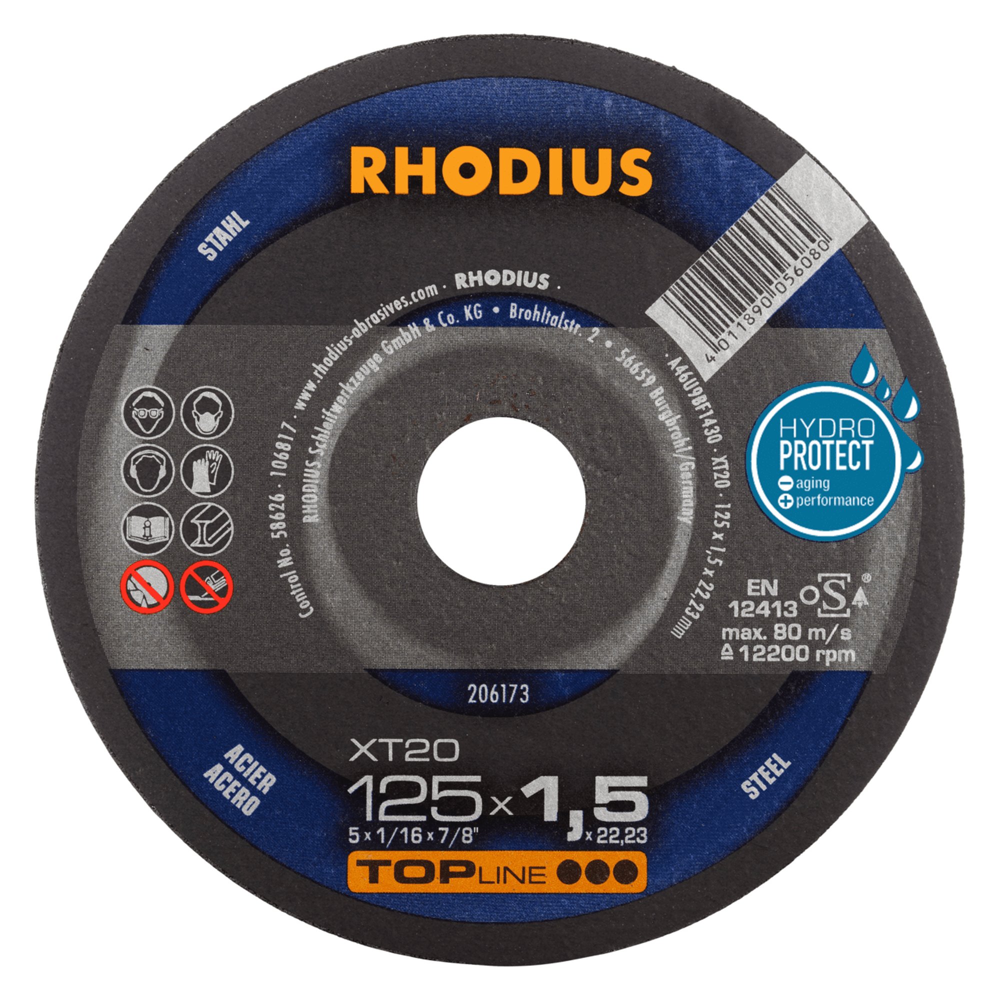 50 x RHODIUS Extradünne Trennscheibe XT20 Ø 125 mm