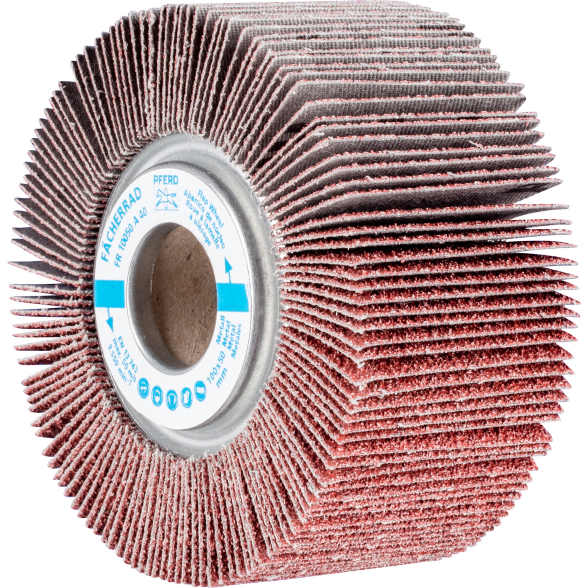 2 x PFERD Fächerrad FR 10050/25,4 A 40