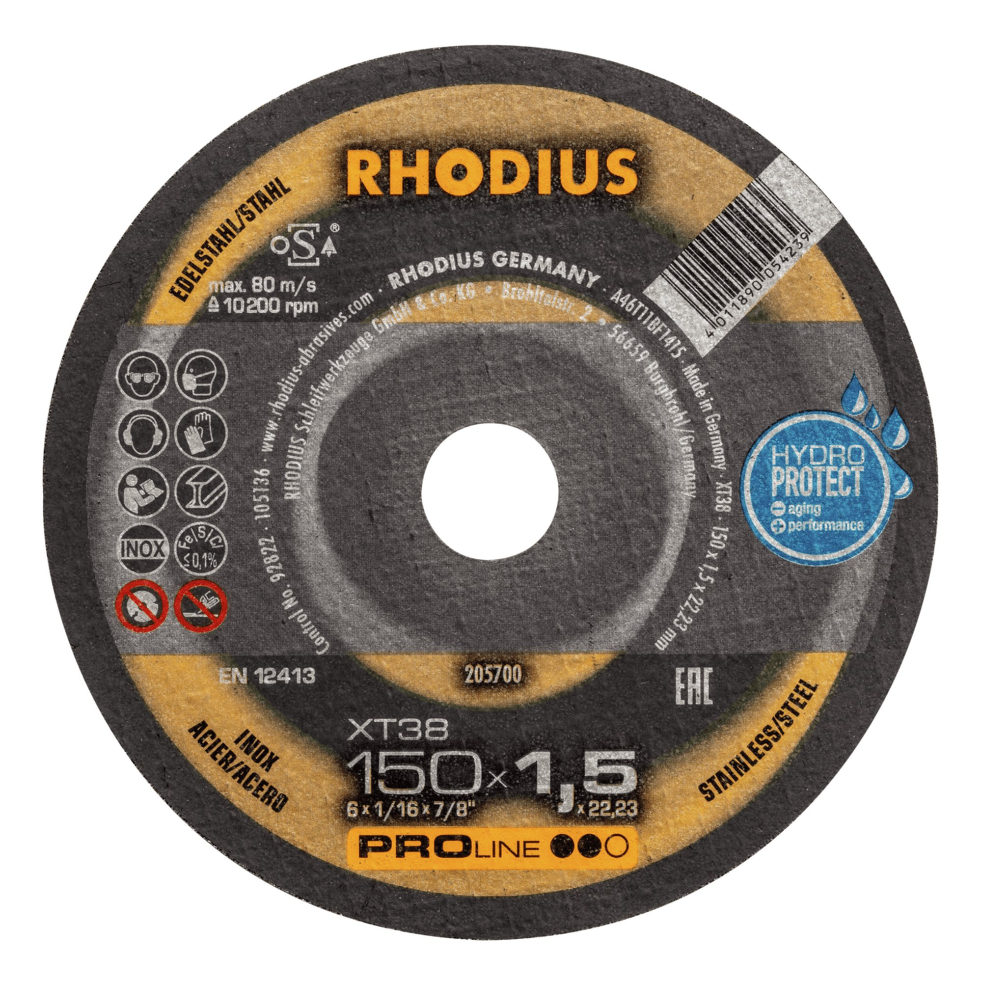 25 x RHODIUS Extradünne Trennscheibe XT38 Ø 150 mm