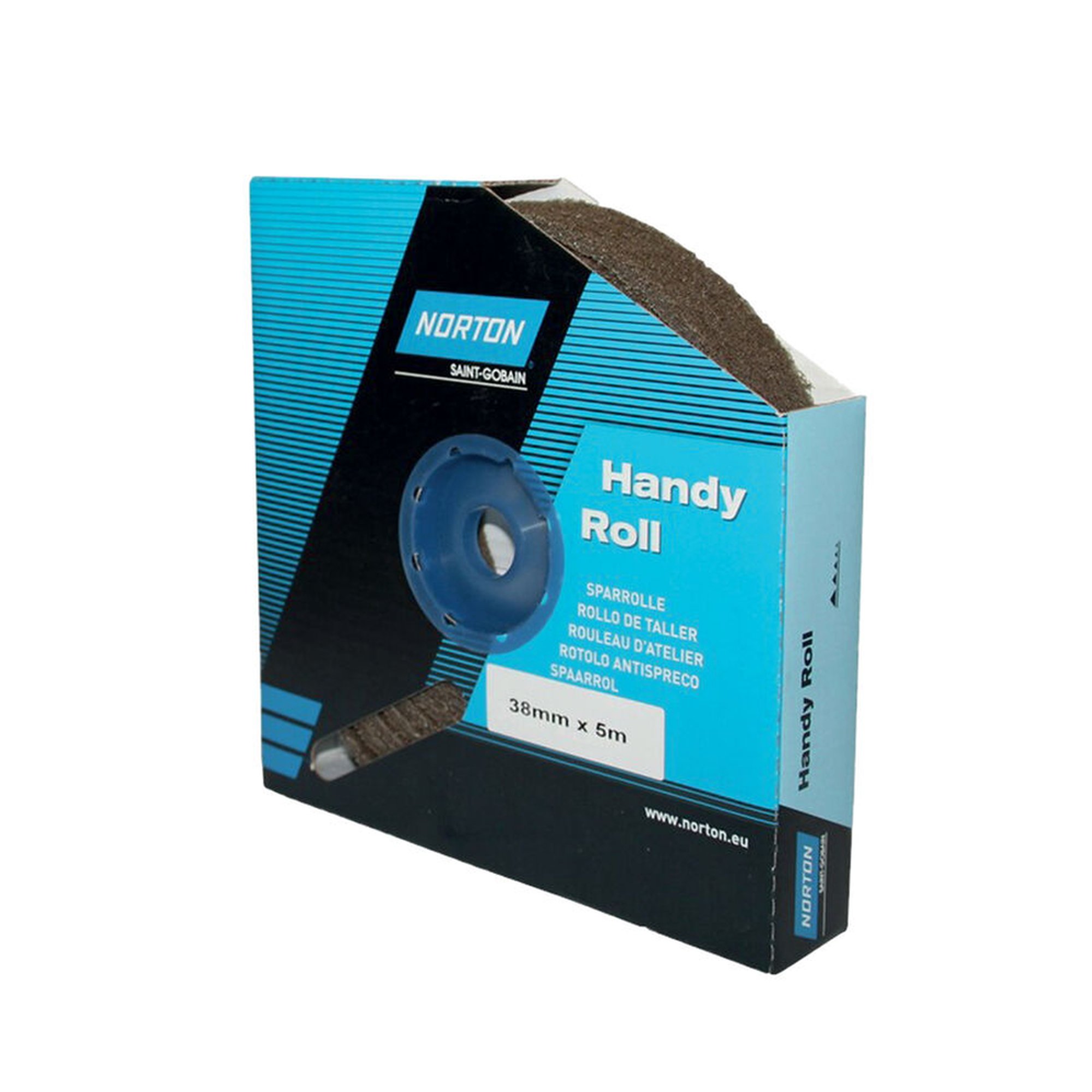 Norton Sparrolle Spenderbox 35 mm x 50 m Mittel Braun - Praktische Verpackung