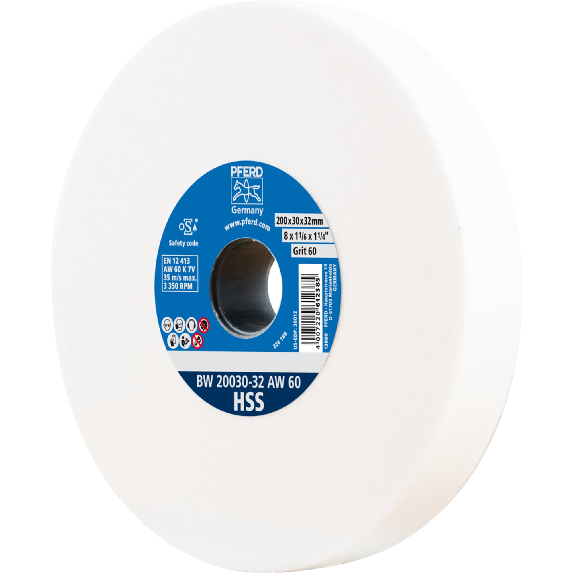 PFERD Schleifbockscheibe BW 20030-32 AW 60 HSS