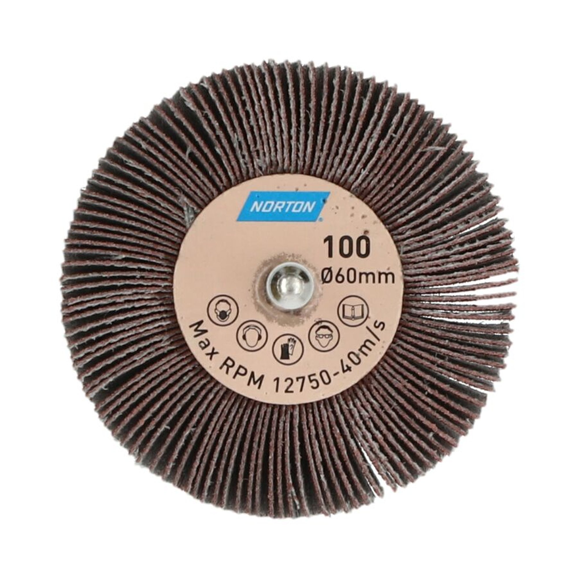 10 x Norton Lamellenschleifräder mit Schaft 60x30mm K100 BDX SK(C)