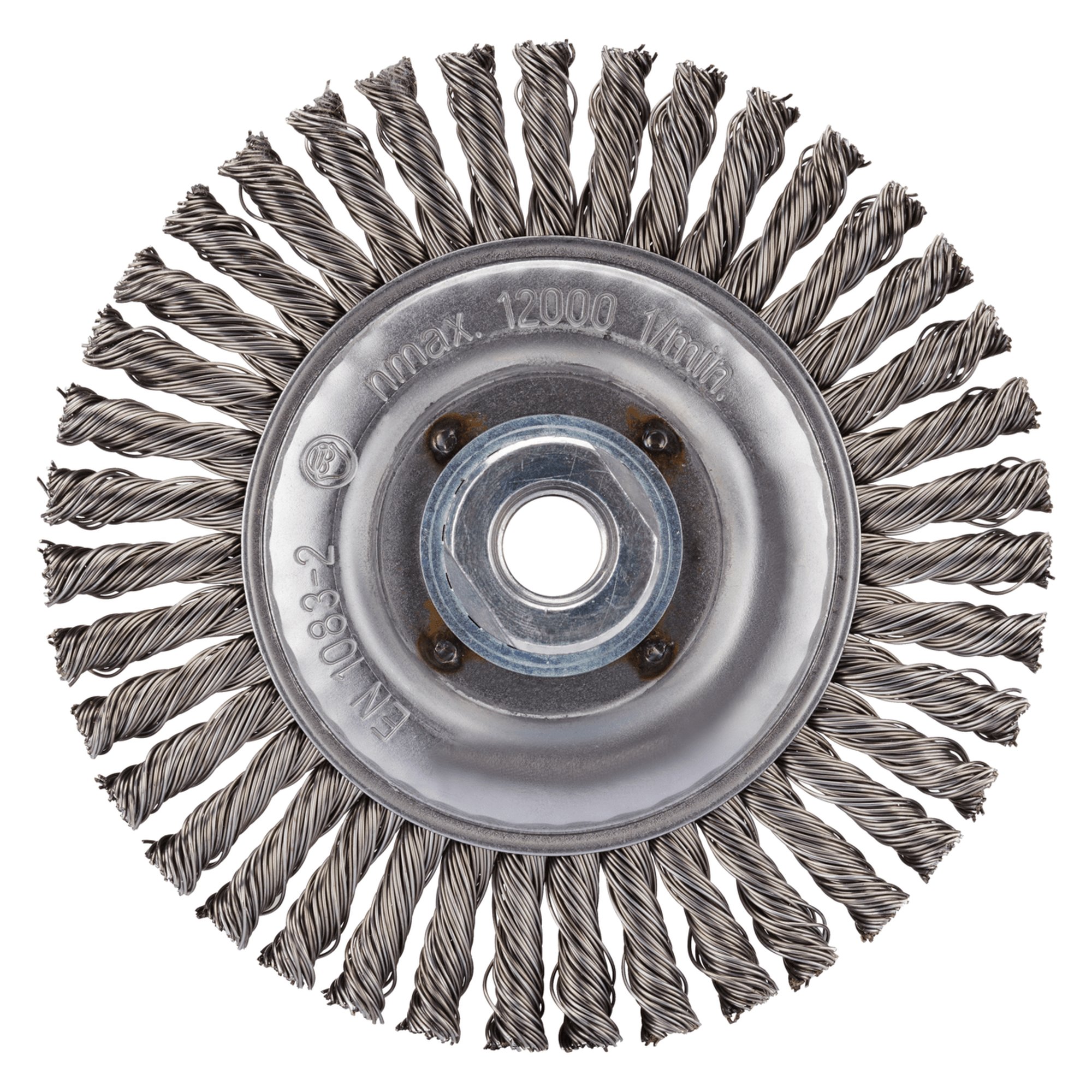6 x RHODIUS Stahlbürste Drahtbürste Rundbürste SRBZ Ø 125 mm