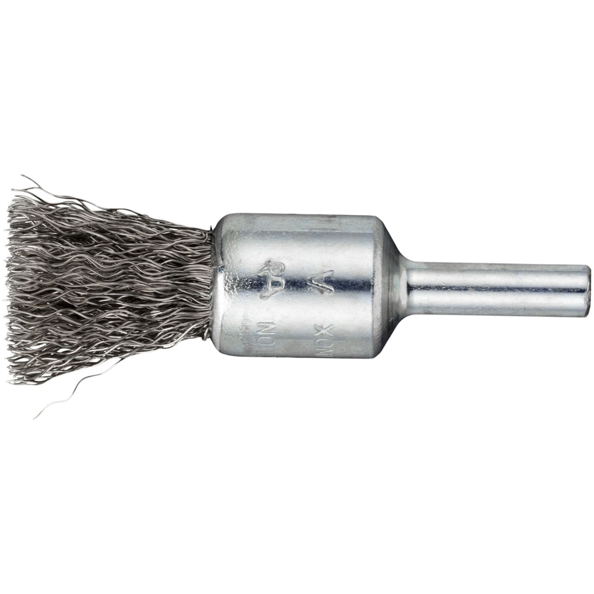 10x LUKAS Pinsel-Drahtbürste BPVW Edelstahl 30x25 mm Geradschleifer gewellt