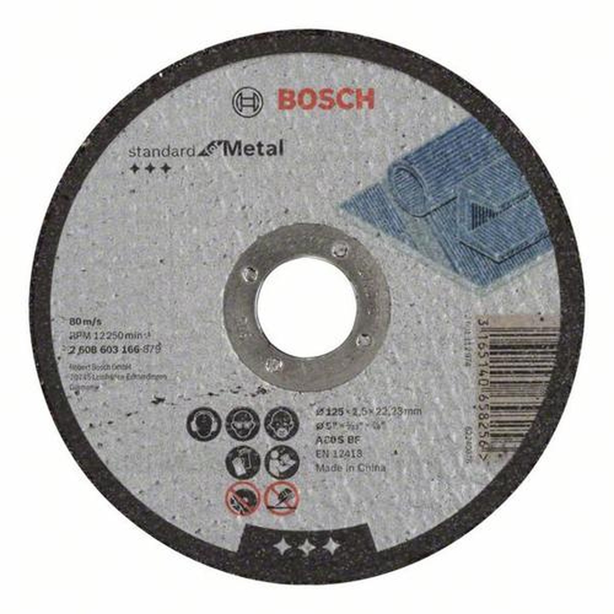 25x BOSCH Trennscheibe gerade Standard für Metall A 30 S BF, Ø 125 x 2,5 mm
