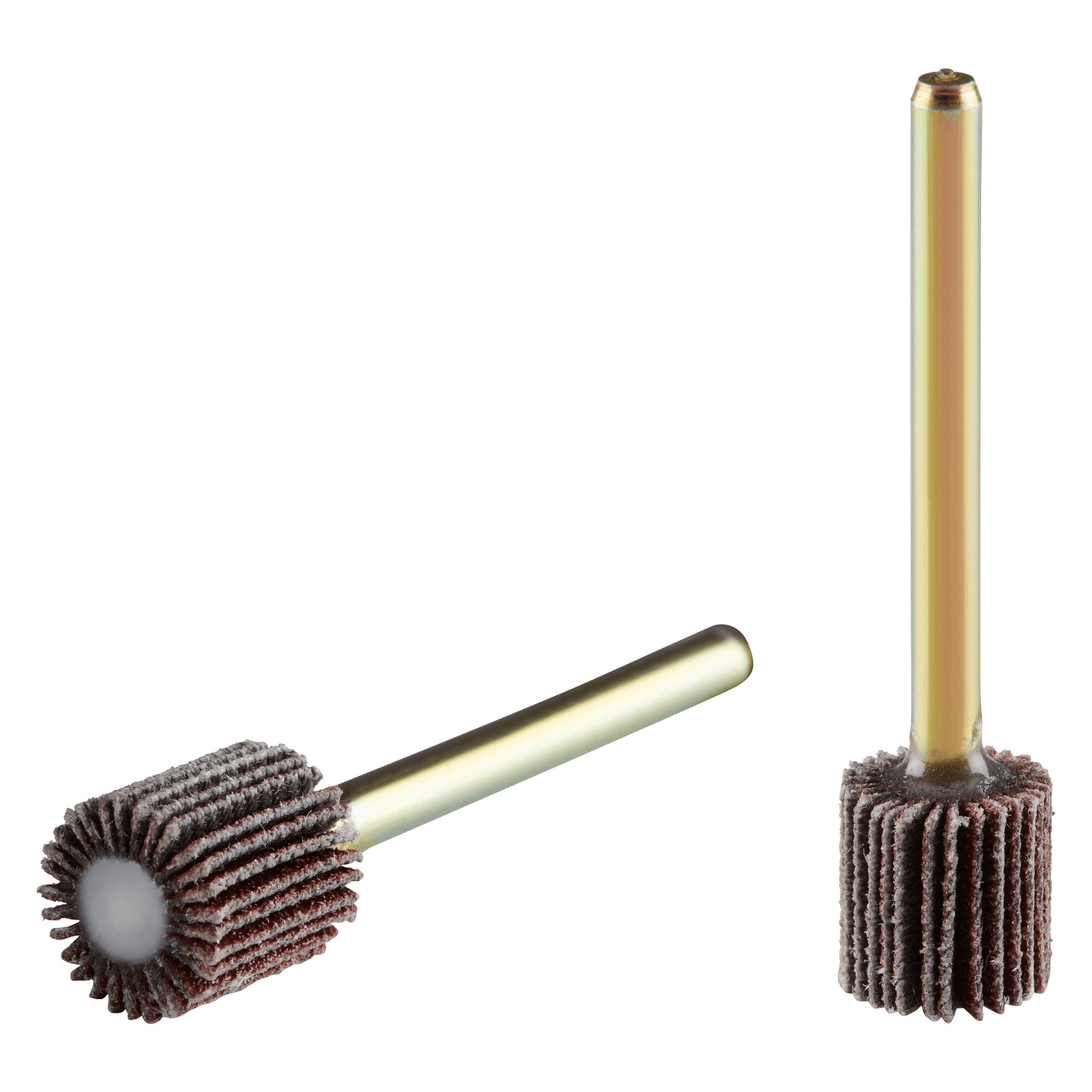 10 x RHODIUS Fächerschleifer Schleifmop FS MINI Ø 15 mm Körnung 80