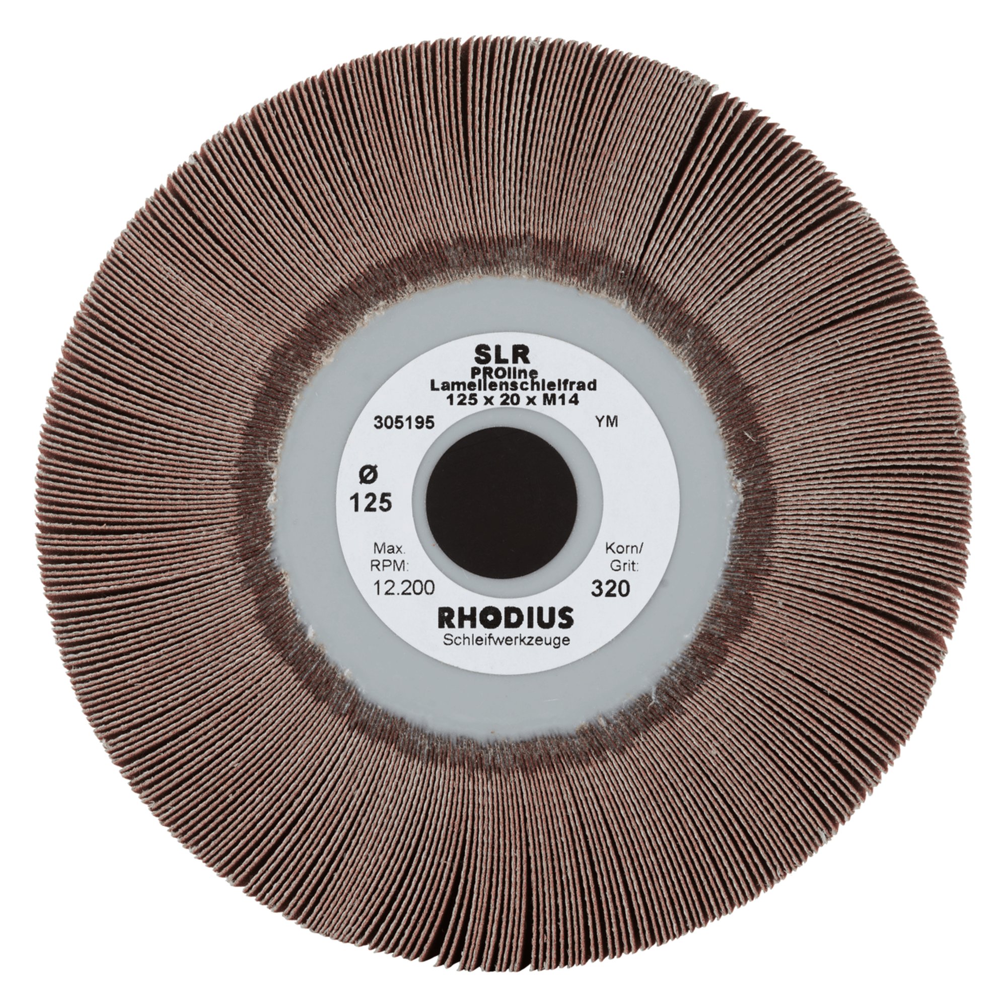 5 x RHODIUS Fächerschleifer Schleifmop FS MINI Ø 10 mm Körnung 80