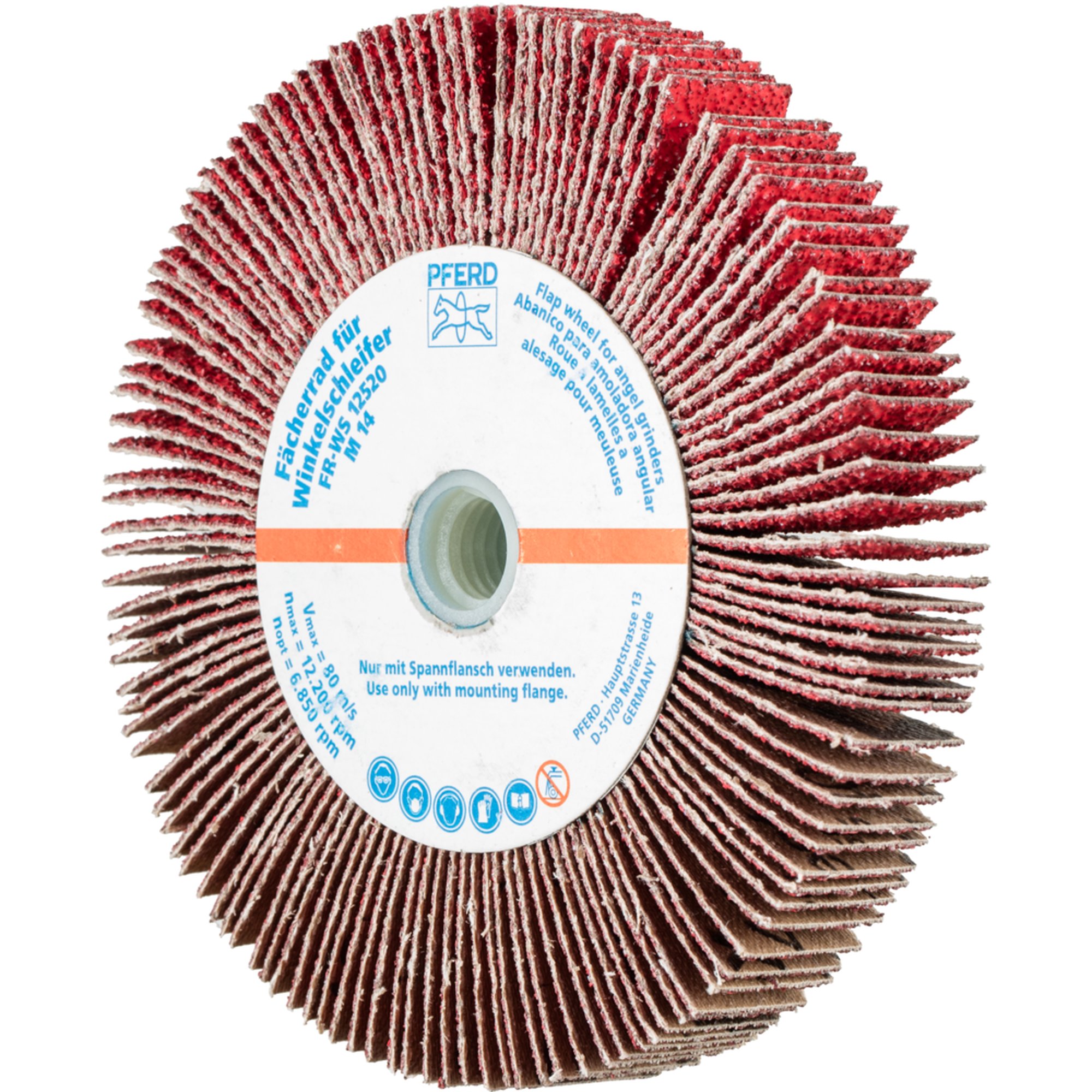 2 x PFERD Fächerrad für Winkelschleifer FR WS 12520 M14 CO-COOL 40
