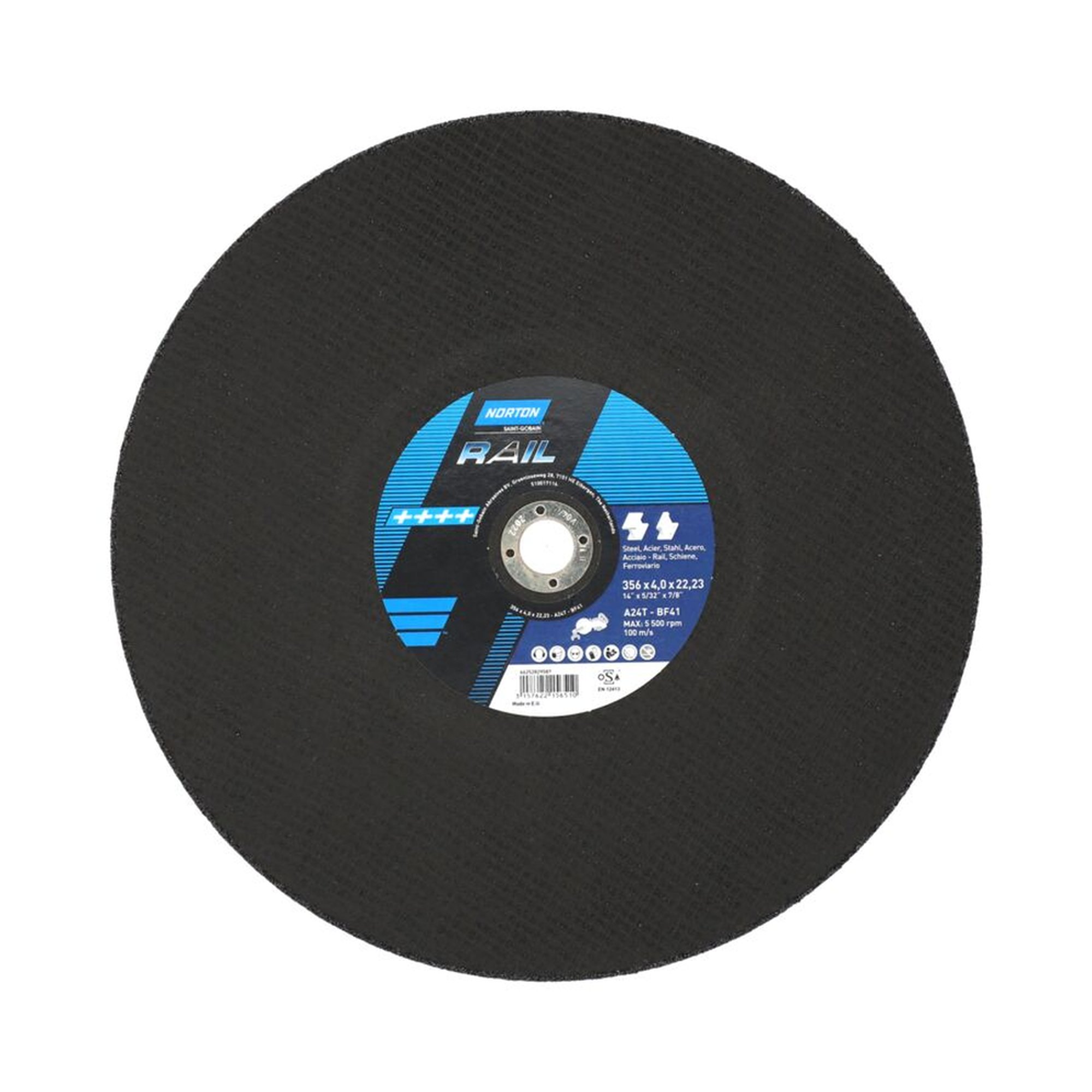 10 x Norton Trennscheibe für Metall RAIL 350x4x22.23mm - Hochleistungsschnitt
