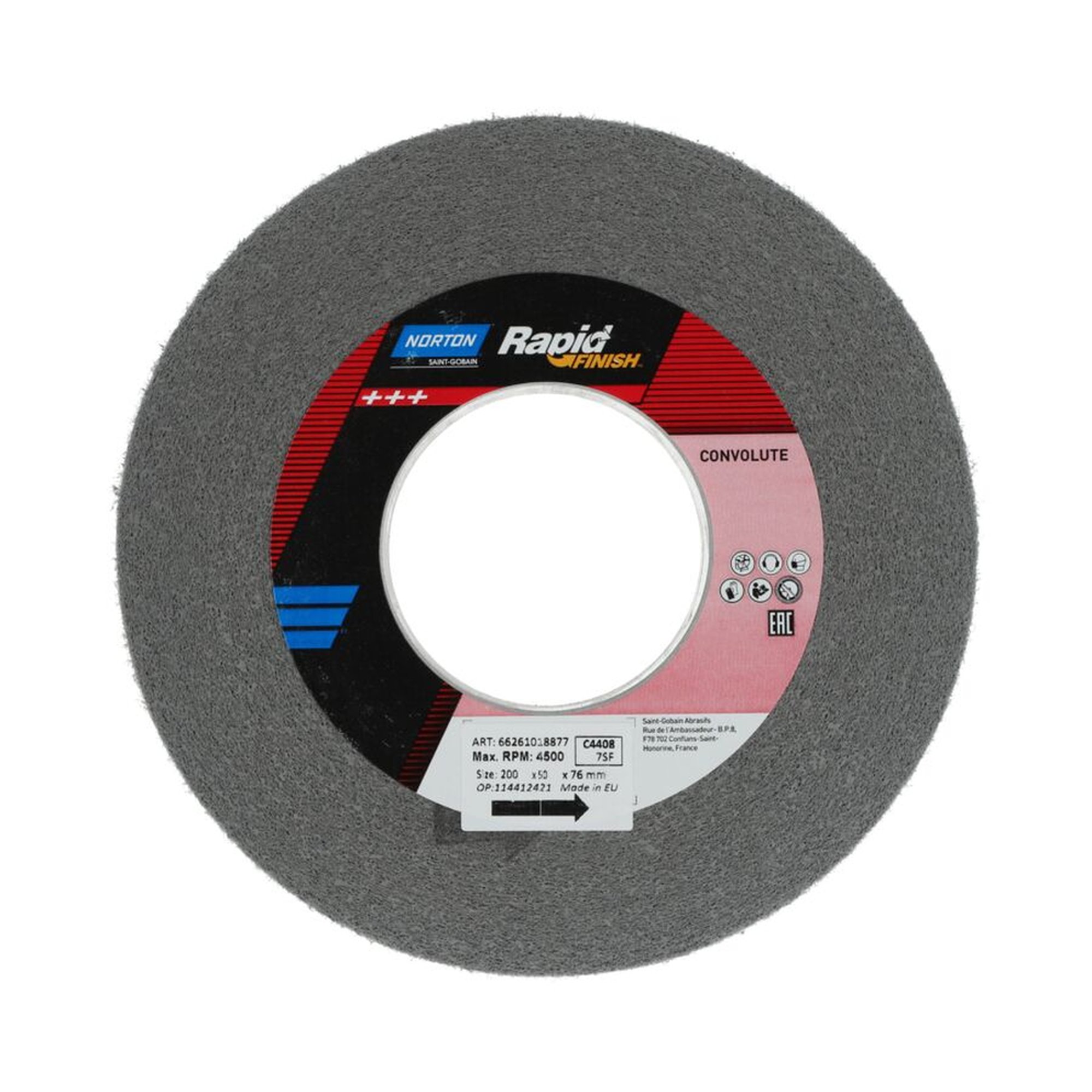 3 x Norton Gewickelte Kompaktscheibe Rapid Finish Series 1000 Long Life C4308