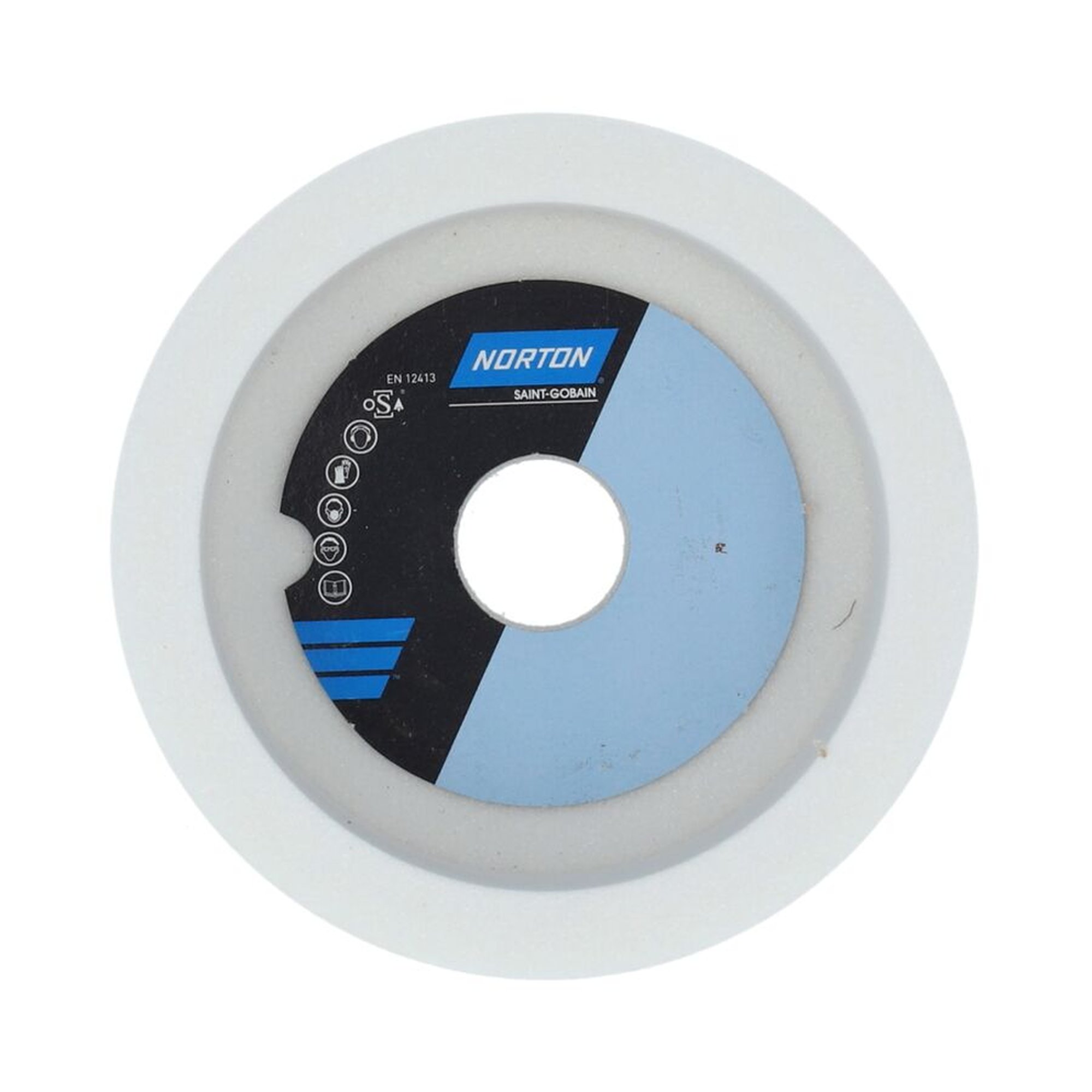 2 x Norton Schleiftopf zylindrisch 100x50x20 K60 Vitrium 3 20/10/10