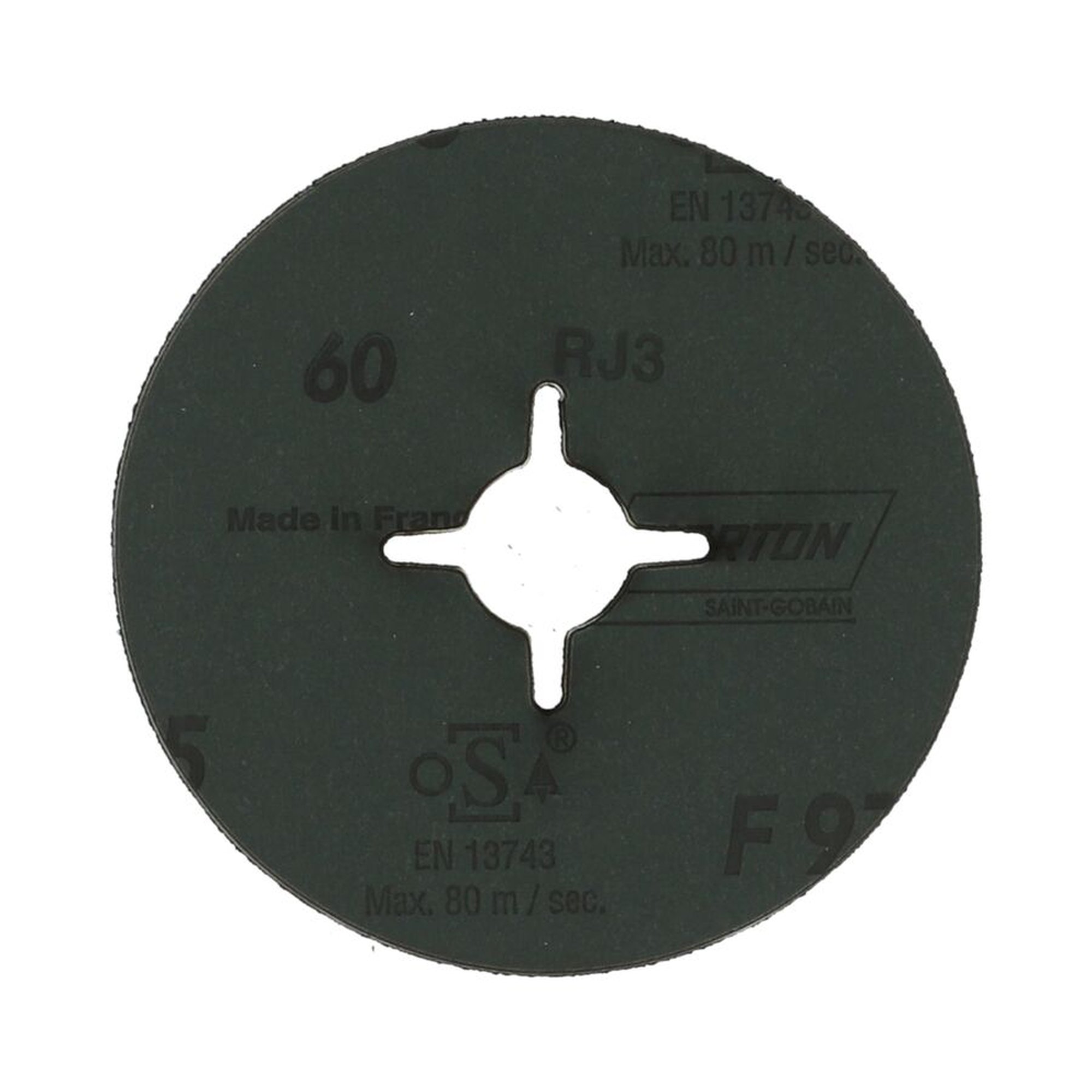 25 x Norton Fiberscheiben 115x22mm K60 F975 | Hochwertige Schleifscheiben für Profis