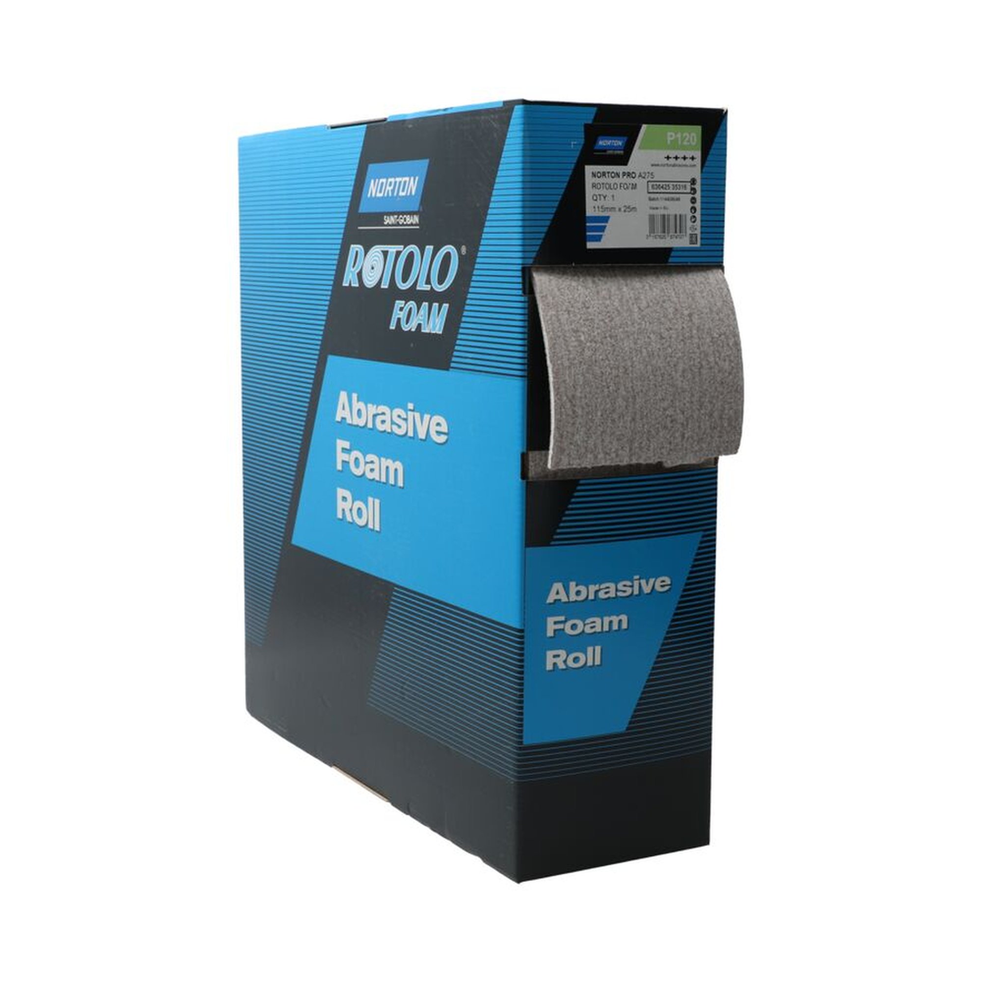 2 x Norton Schleifrolle Schleifpapier 115mm x 25m A275 120 Apfelgrün, hohe Qualität