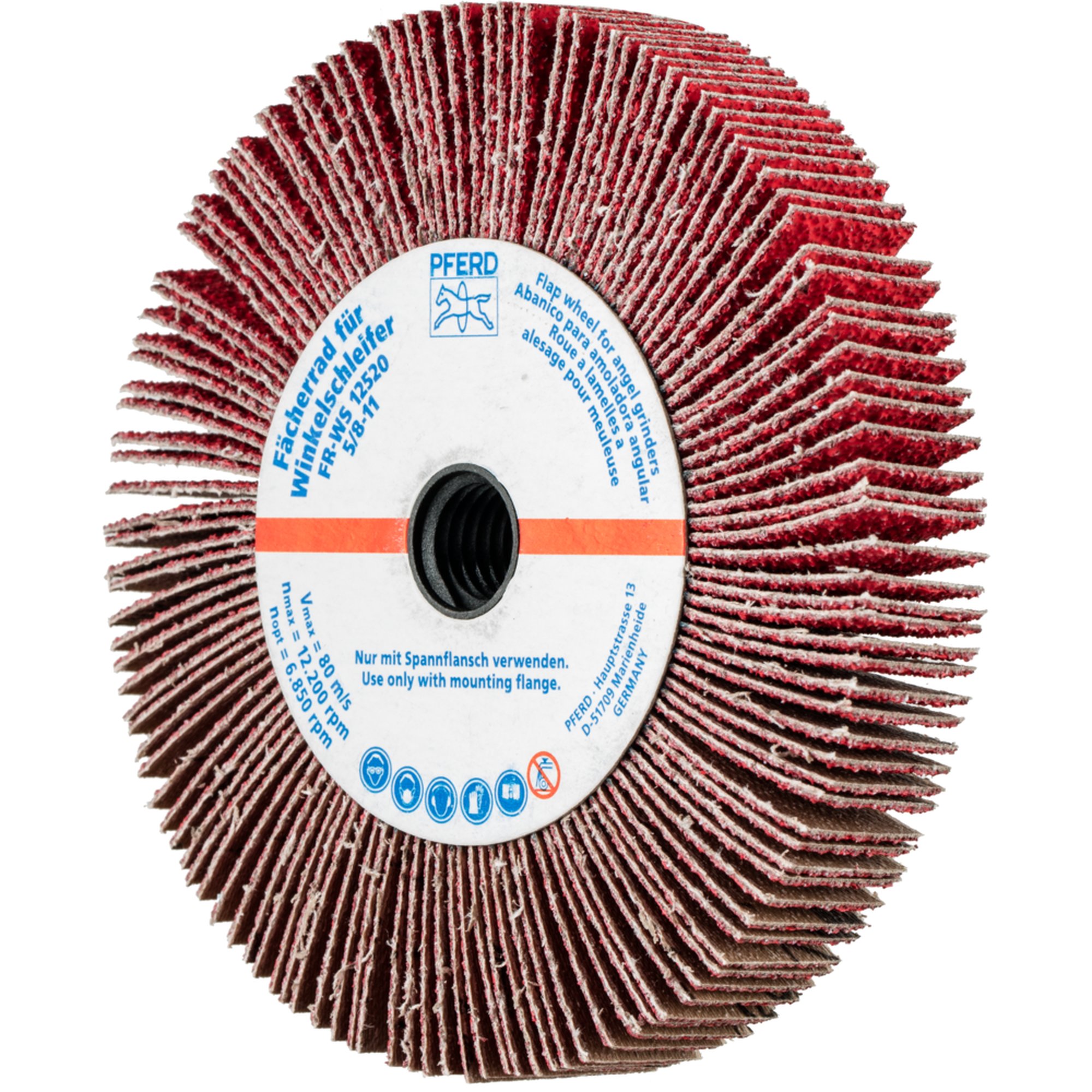 2 x PFERD Fächerrad für Winkelschleifer FR WS 12520 5/8-11 CO-COOL 40