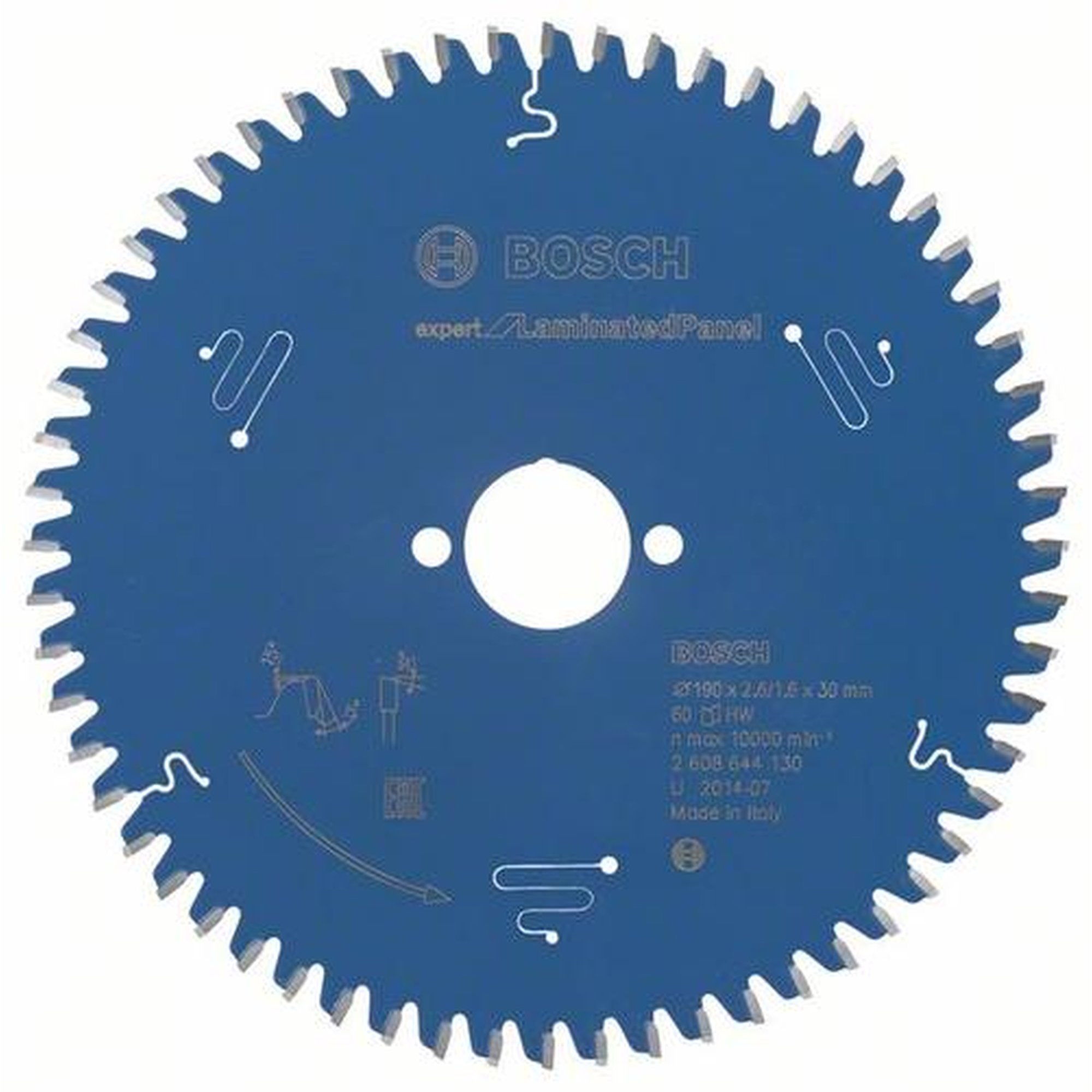BOSCH Kreissägeblatt Expert für Laminatplatte, Ø 190 mm, 60 Zähne
