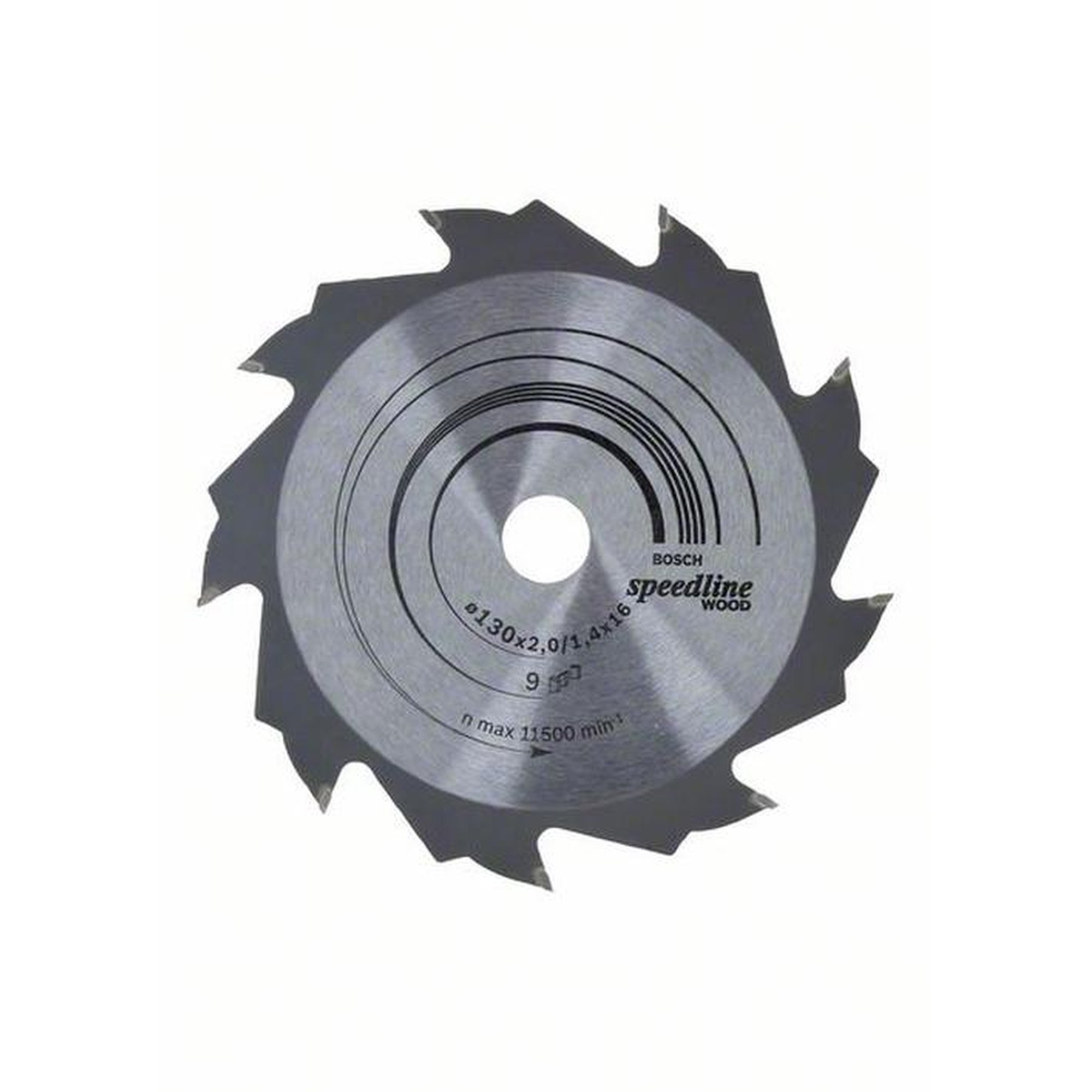 BOSCH Kreissägeblatt Speedline Holz, Ø 130 mm, 9 Zähne