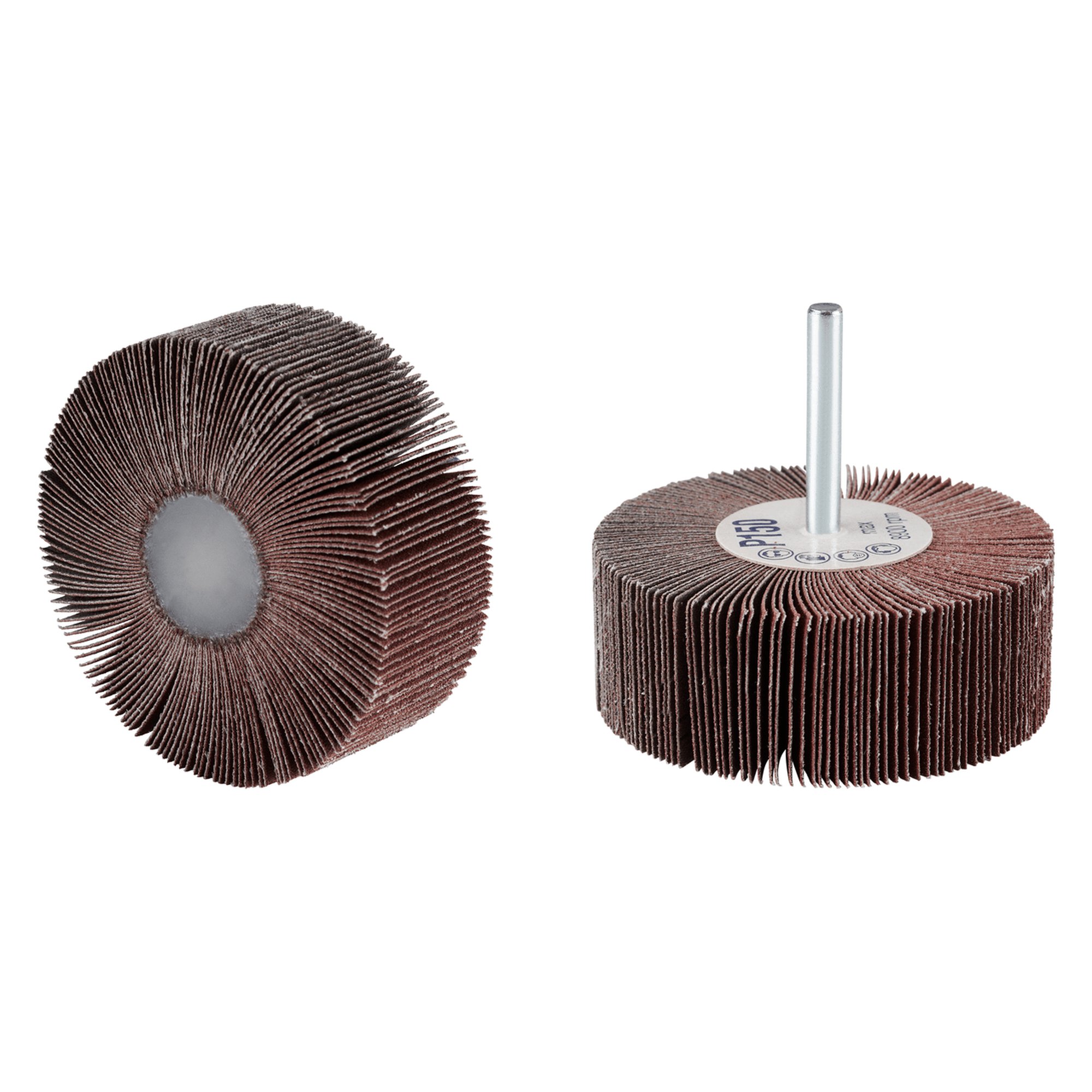 10 x RHODIUS Fächerschleifer Schleifmop FS Ø 80 mm Körnung 40