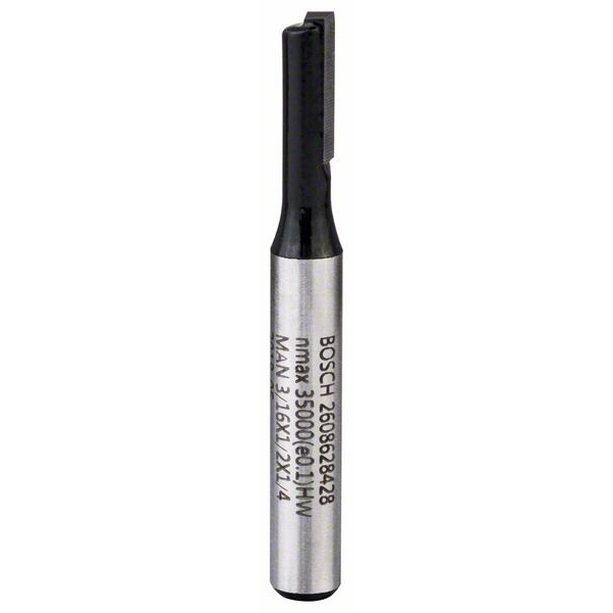 BOSCH Nutfräser für Holz, 1/4"", Ø 4,8 mm, L 12,4 mm