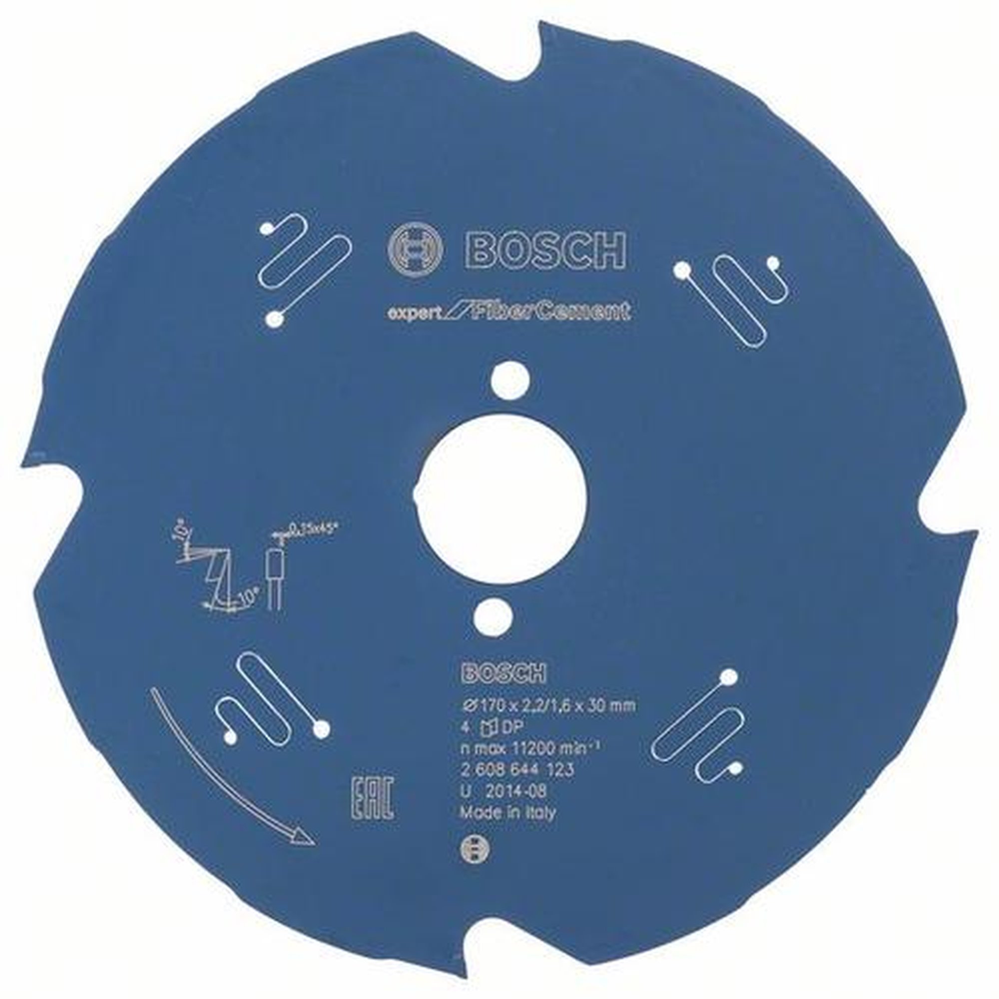 BOSCH Kreissägeblatt Expert für Faserzement, Ø 170 mm, 4 Zähne