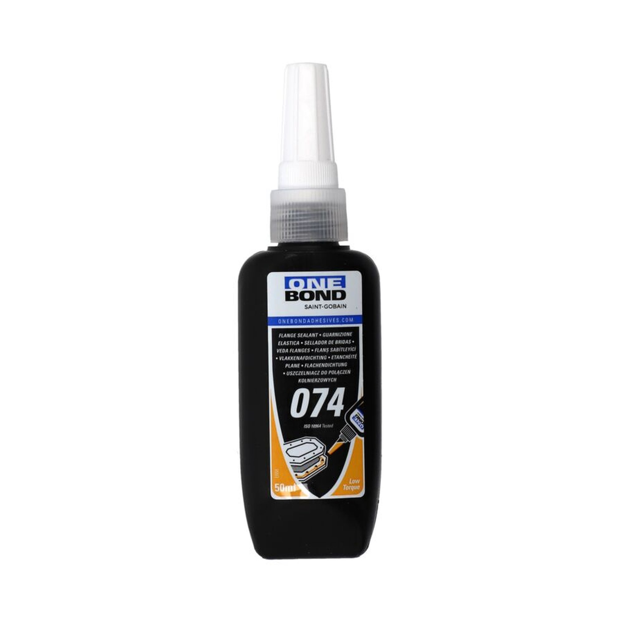 6 x Norton Onebond 74 Low FlangeSeal 50ml Anaerobic Adhesive Gelb Squeeze Tube