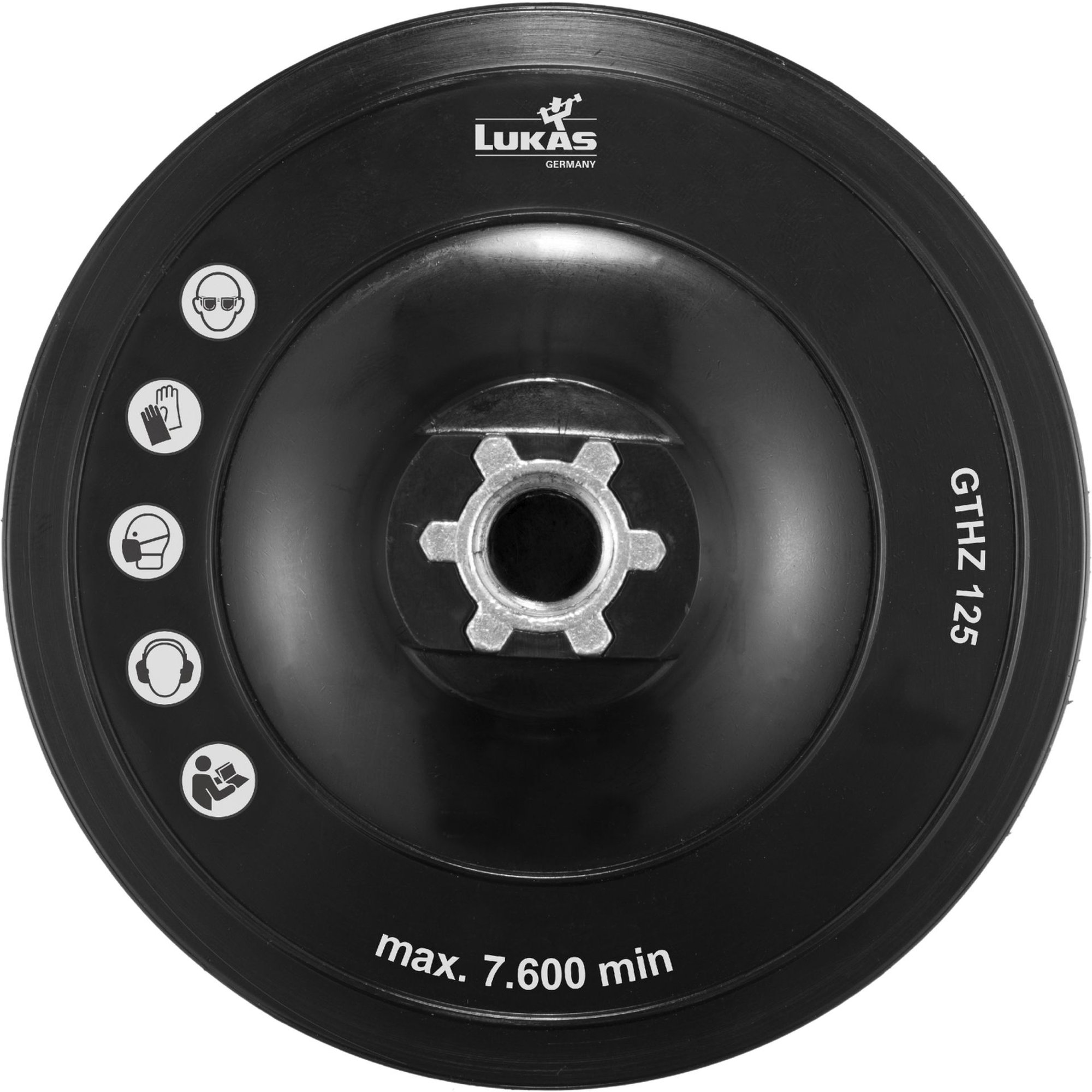 LUKAS Werkzeugaufnahme GTHZ für Vliesscheiben Ø 125 mm M14-Gewinde