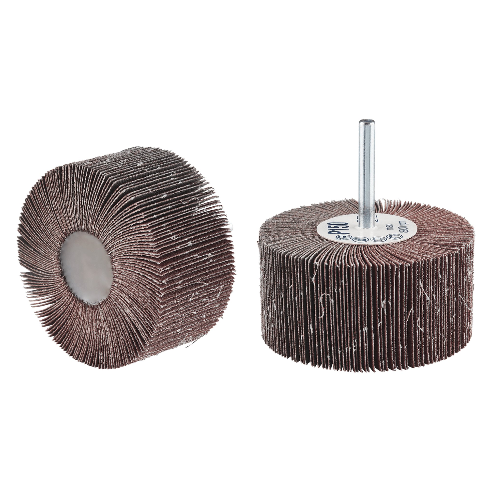 10 x RHODIUS Fächerschleifer Schleifmop FS Ø 80 mm Körnung 40