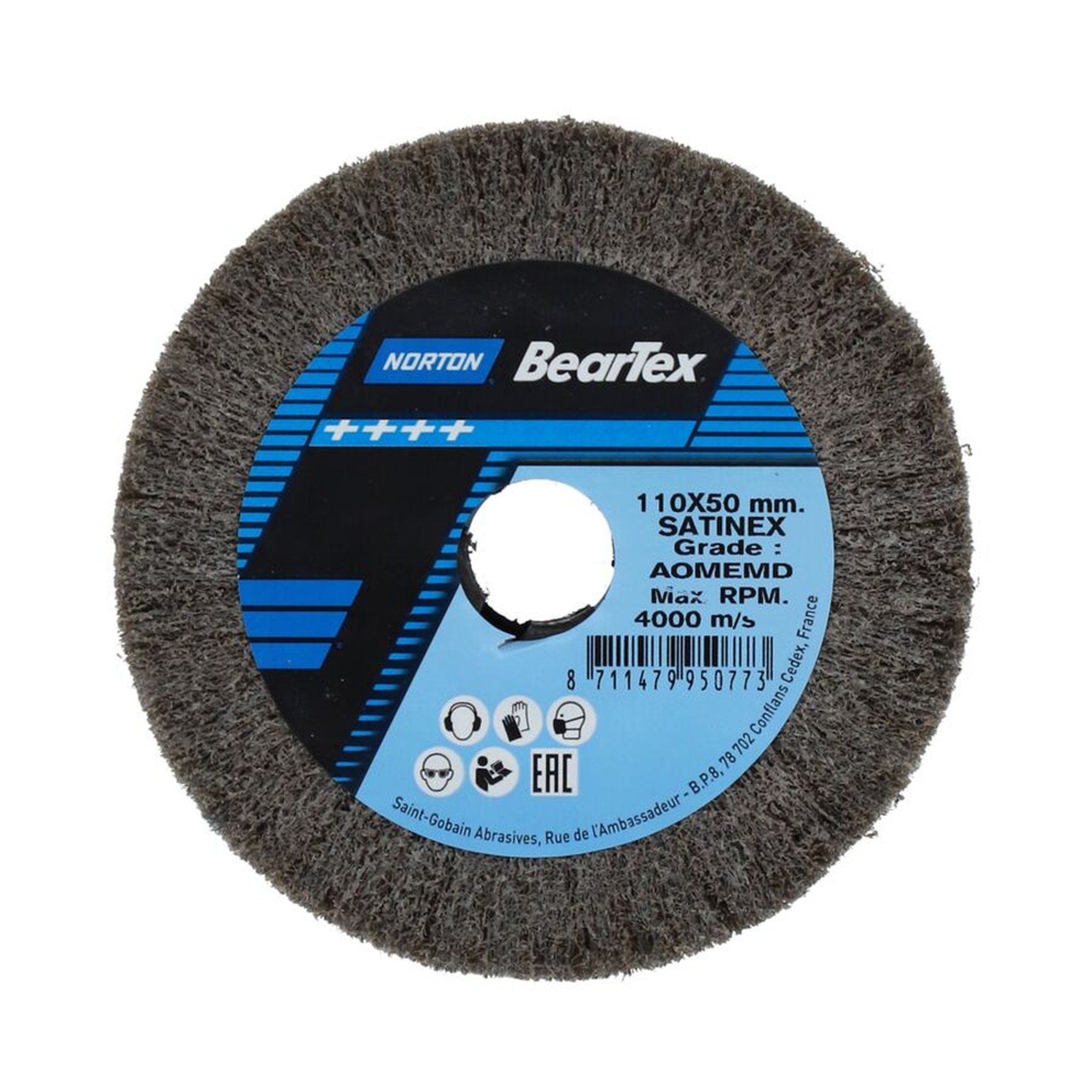 2 x Norton Fächerschleifer 110x50x19 Satinex F2316 Mittel A Heavy Duty