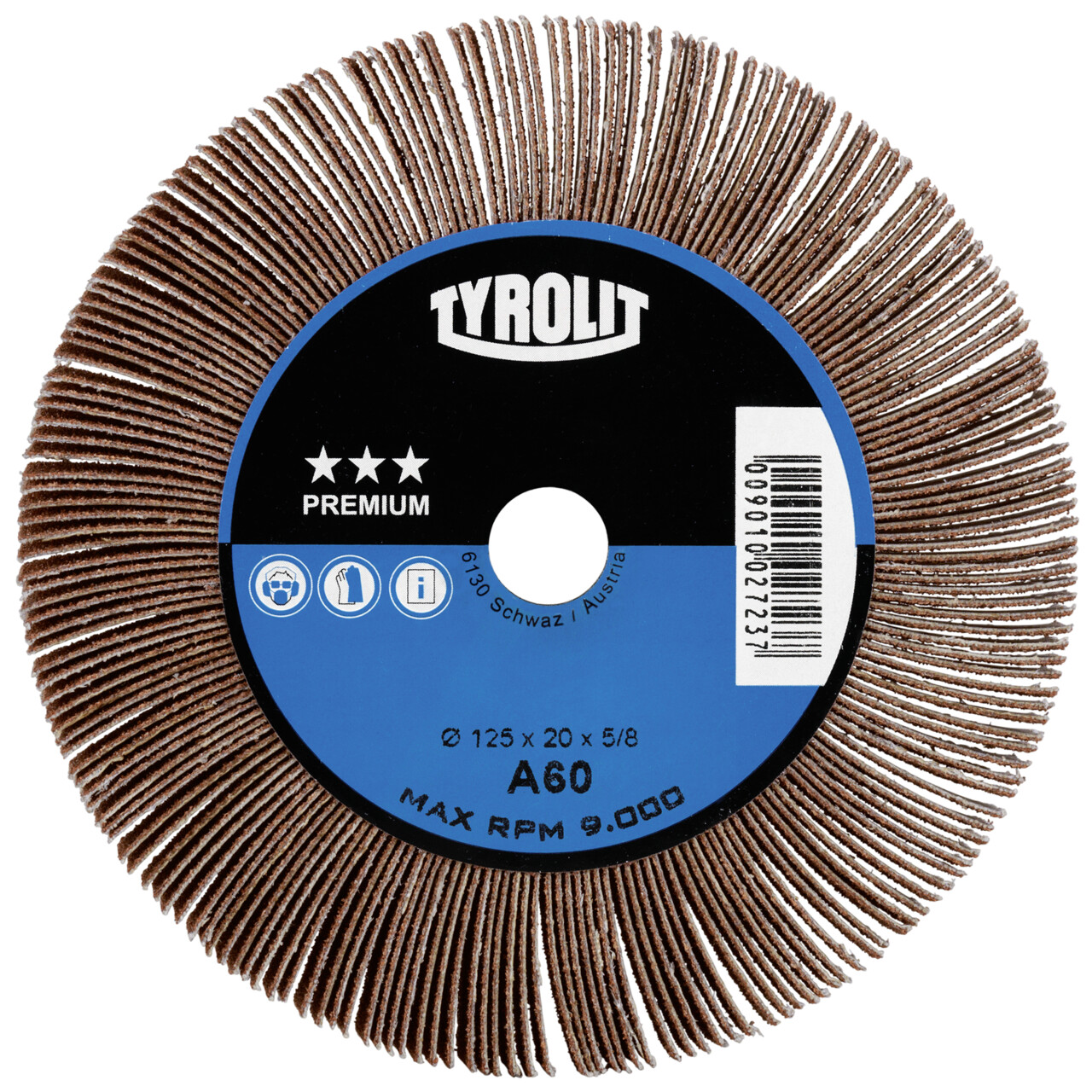 5x Tyrolit Fächerrad 200x50x54 mm A80 PREMIUM Stahl/Inox/Aluminium/Kunststoff