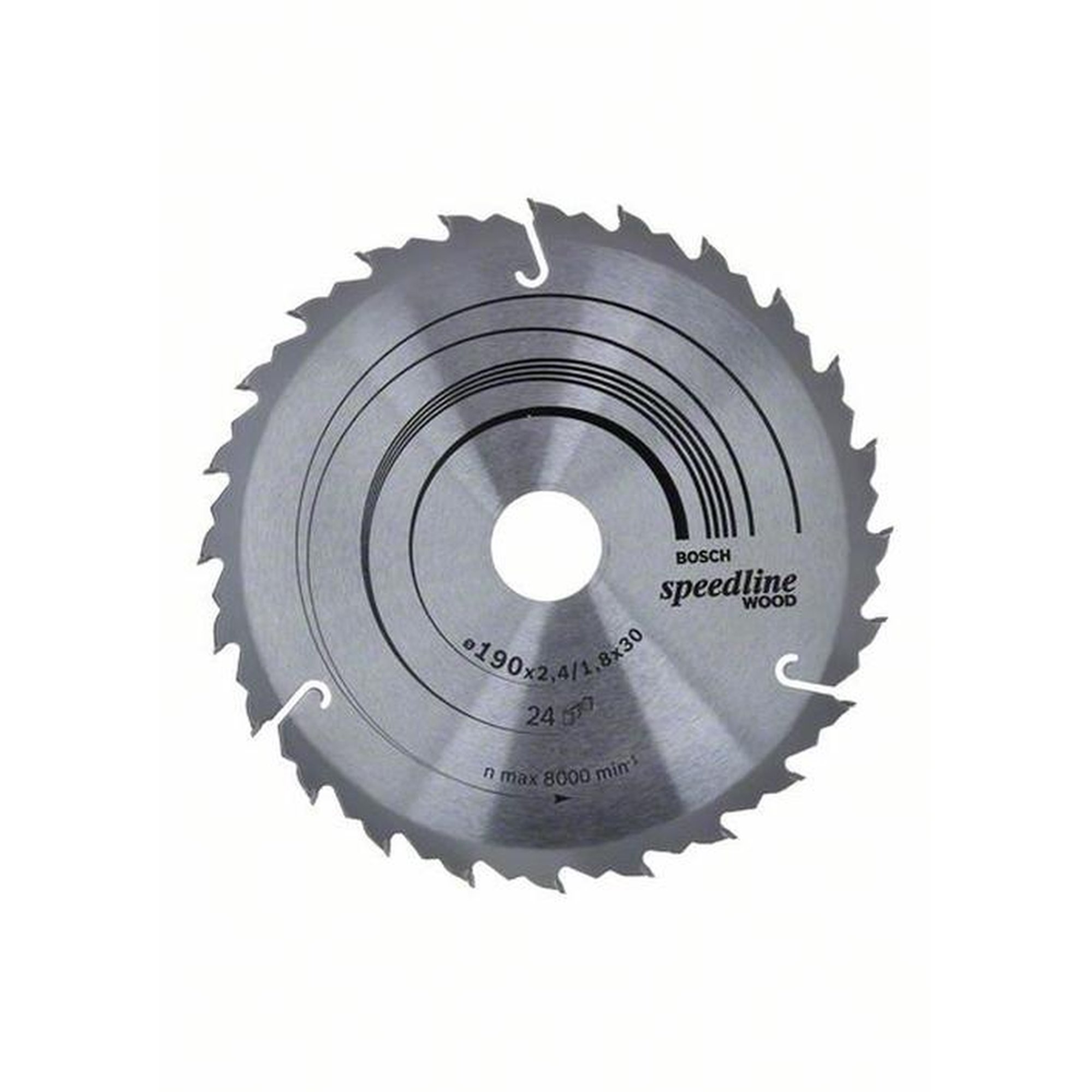 BOSCH Kreissägeblatt Speedline Holz, Ø 190 mm, 24 Zähne
