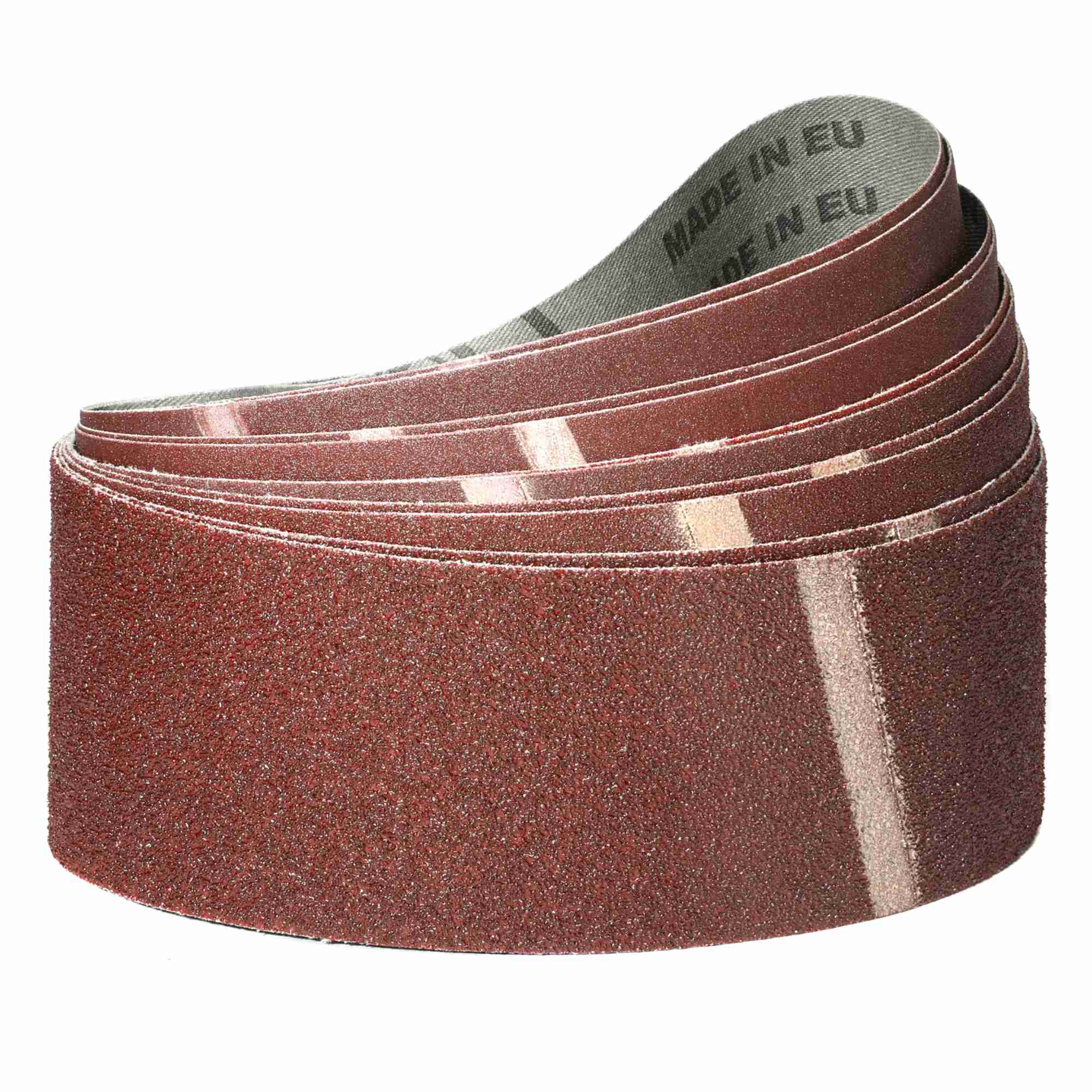 Klingspor Schleifband Profi-Set Korund | gemischte Körnungen 40/60/80/120/180 für Bandschleifer | Alle Maße wählbar