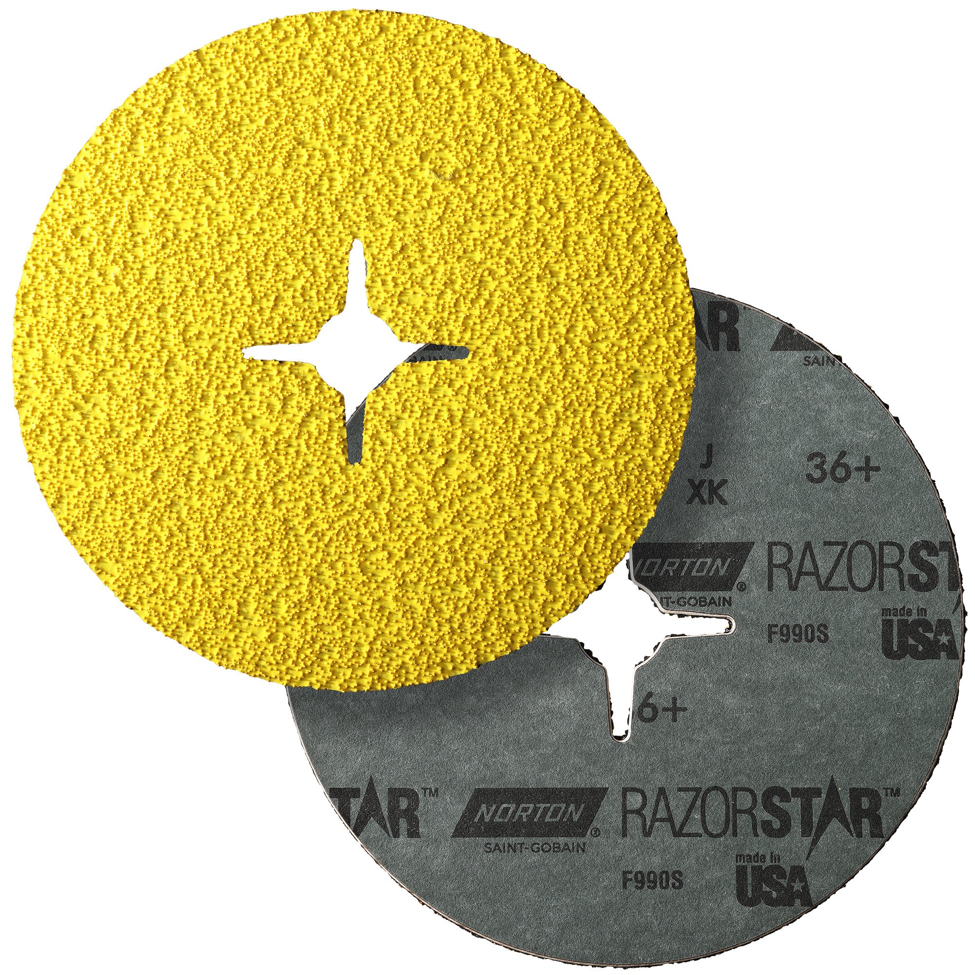Norton RazorStar F990S Fiberscheibe | 180x22 mm | Korn 36 - Industriequalität