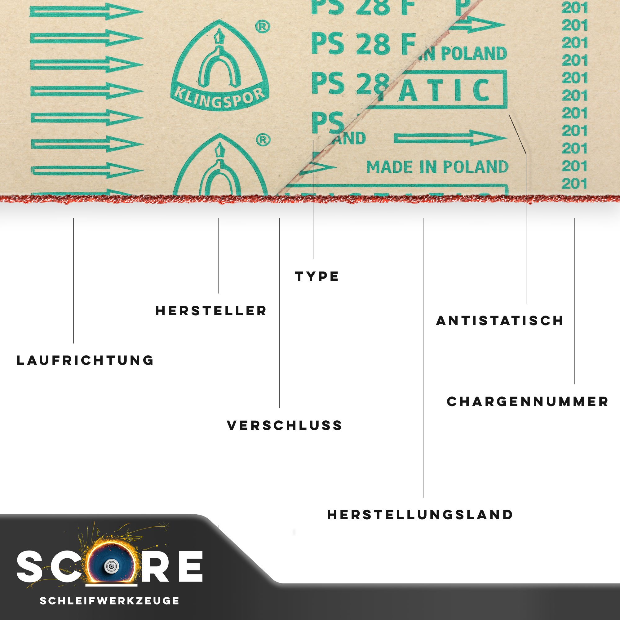 Klingspor PS 28 F schuurband/breedband | 150 x 2250 mm | 5 stuks | Korreling: P40 tot P220 Klingspor PS 28 F schuurband/breedband | 150 x 2250 mm | 5 stuks | Korreling: P40 tot P220