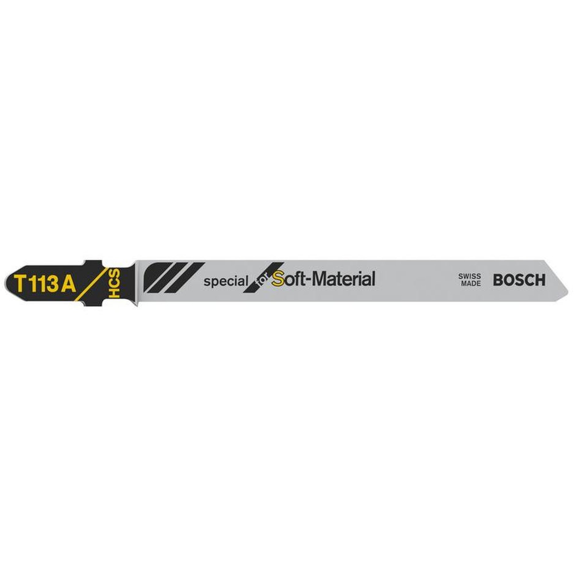 15x BOSCH Stichsägeblätter T-Schaft T 113 A Special für Karton, Leder, Gummi, PS