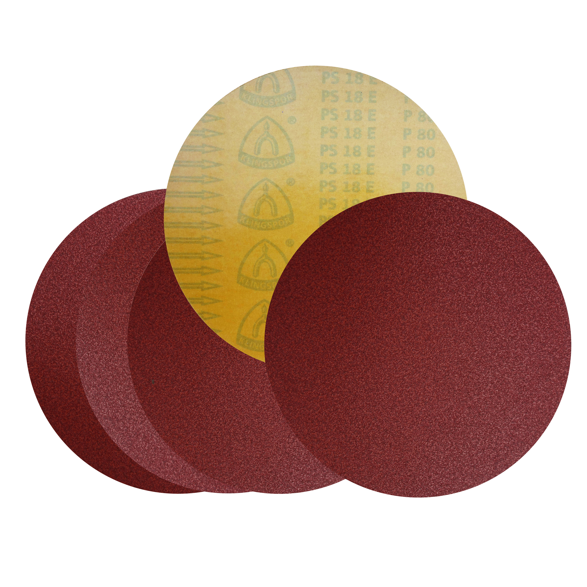 Klingspor Schleifscheibe PS18E selbstklebend | 300 mm | ungelocht | Korn 80