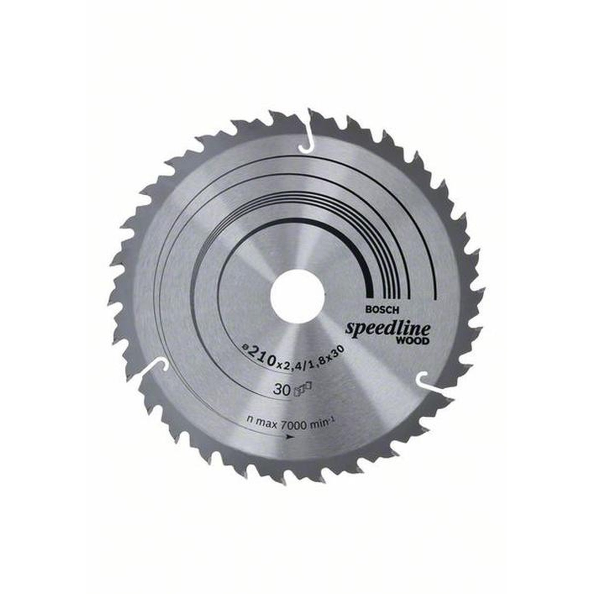 BOSCH Kreissägeblatt Speedline Holz, Ø 210 mm, 30 Zähne