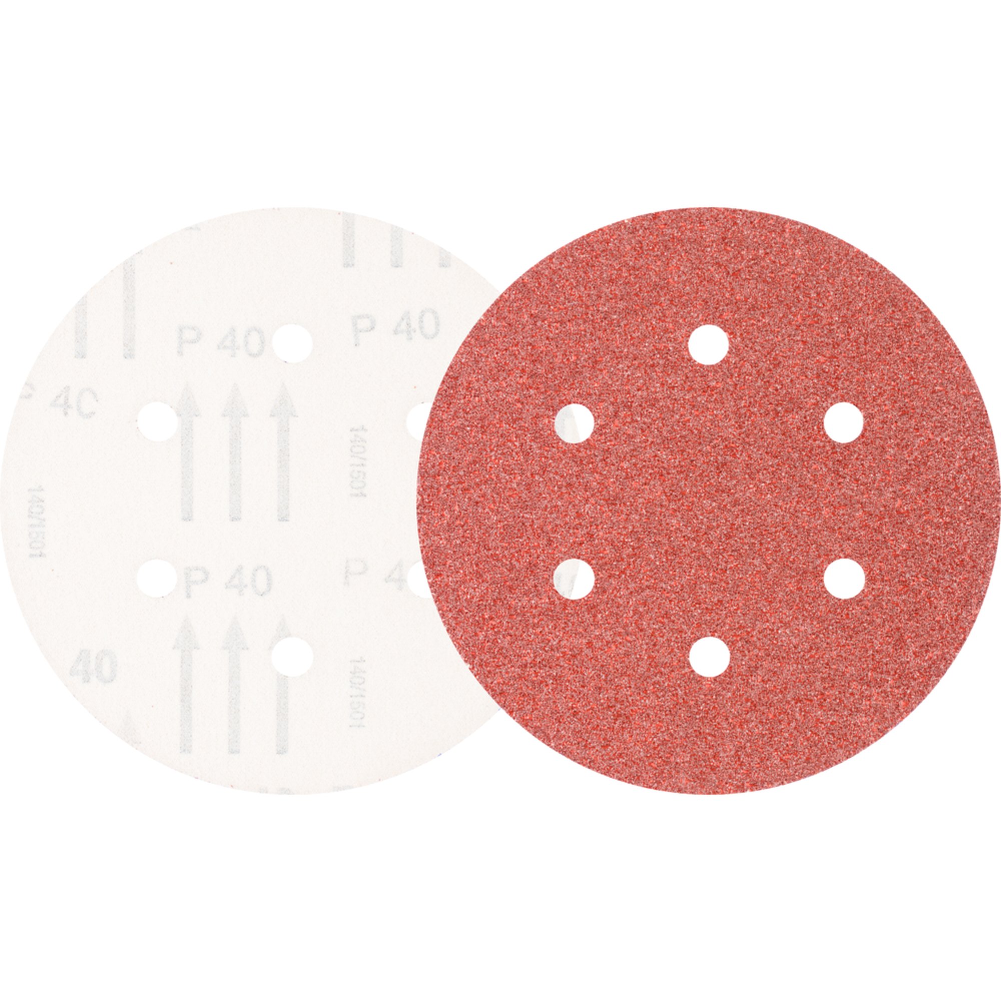 25 x Pferd Schleifscheibe Klettscheibe KSS 150 6 L A 40